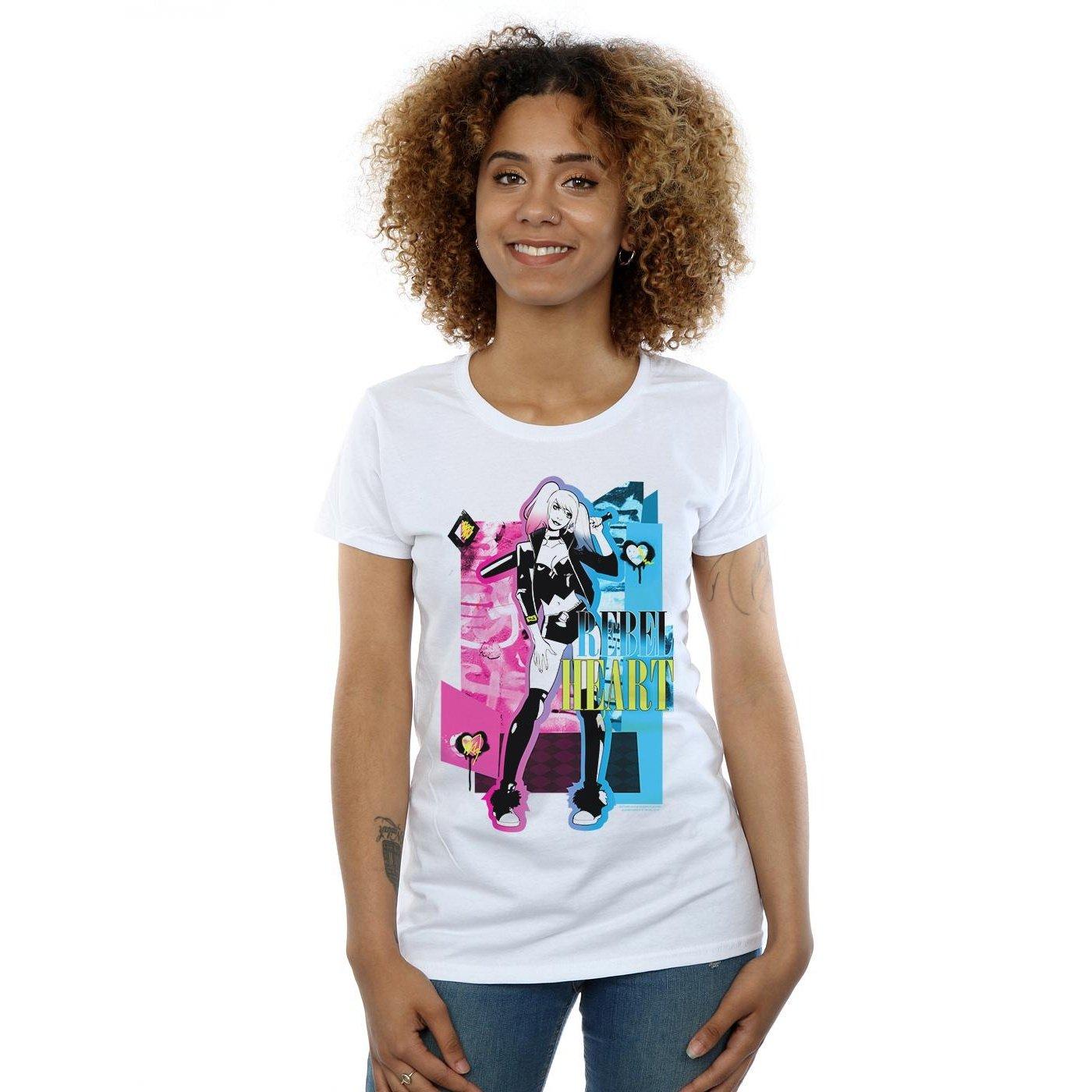 DC COMICS Harley Quinn Rebel Heart T-Shirt
