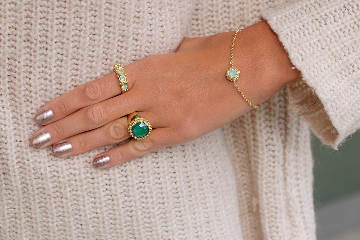 Steinkult Ring mit Steinen