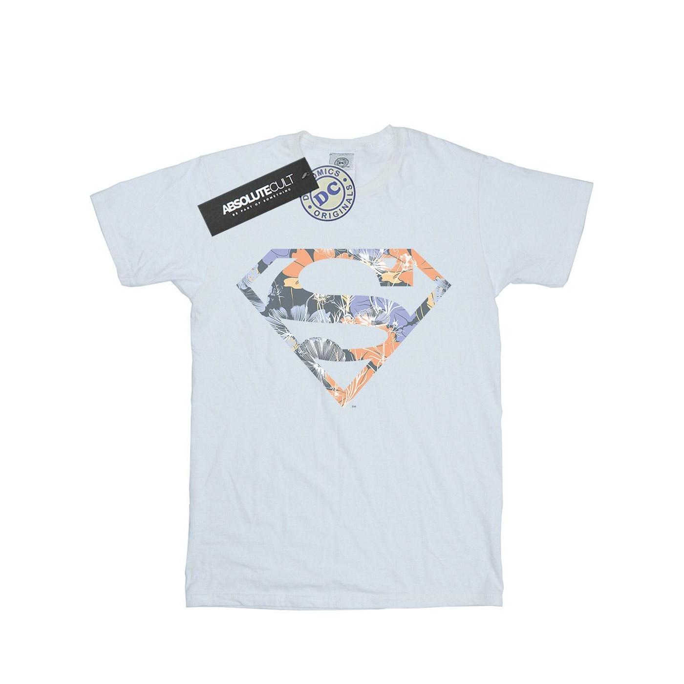 DC COMICS Superman Floral Logo T-Shirt