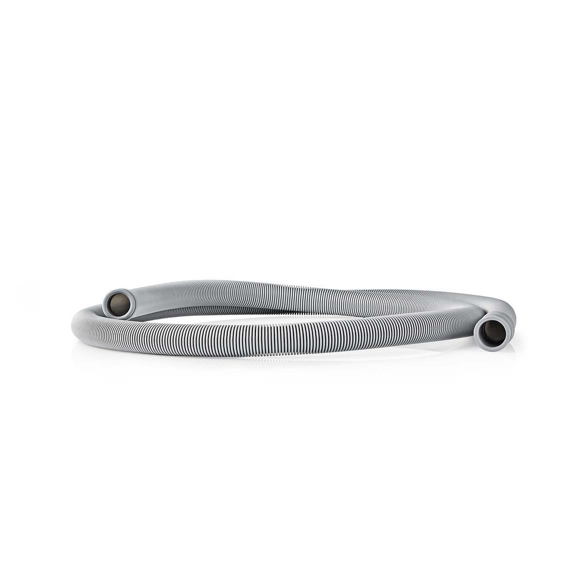 Nedis Abflussschlauch | 21 mm | 19 mm | 1,5 Bar | 90 °C | 1,00 m | Anwendung: Geschirr / Waschmaschine | Grau