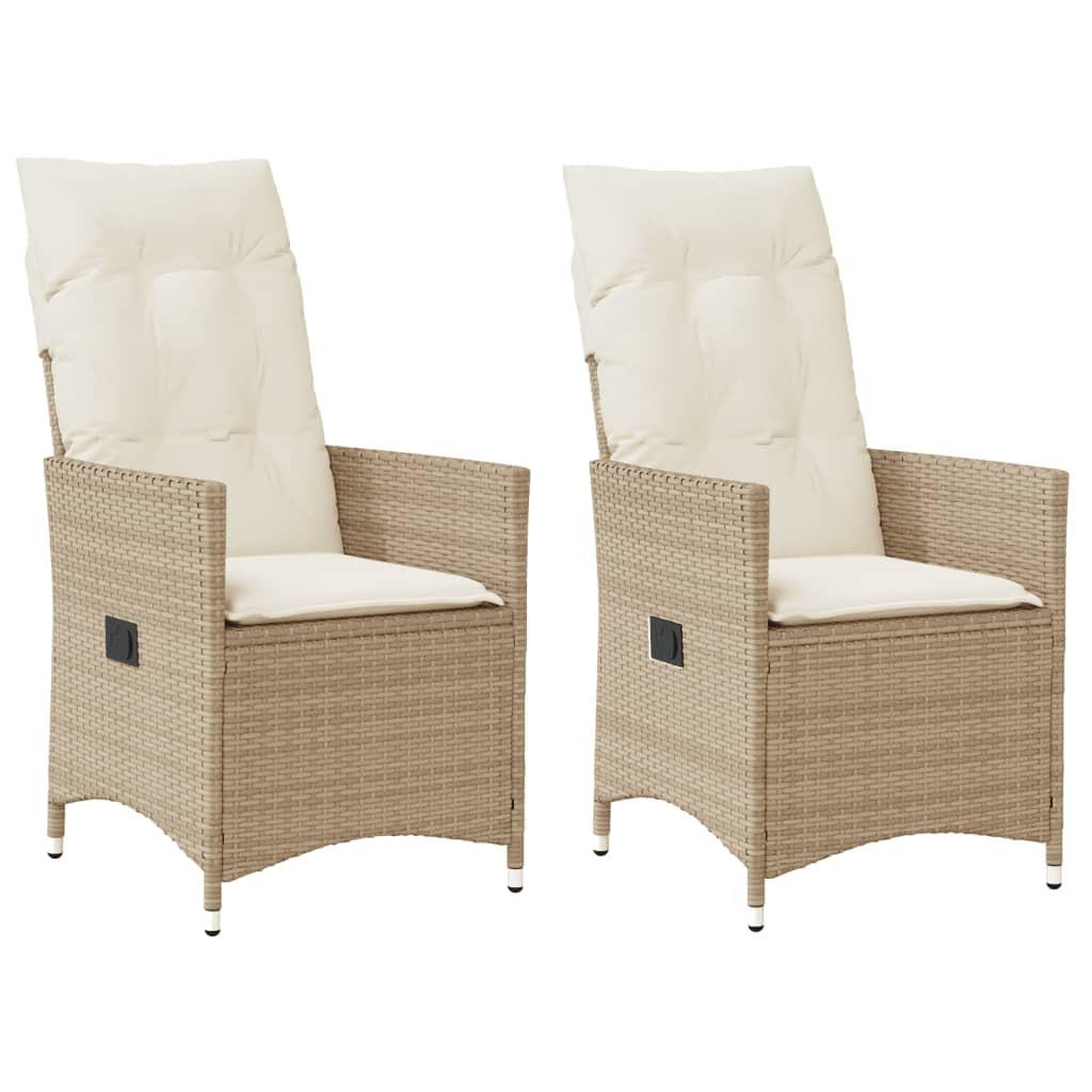 VidaXL Gartensessel verstellbar poly-rattan