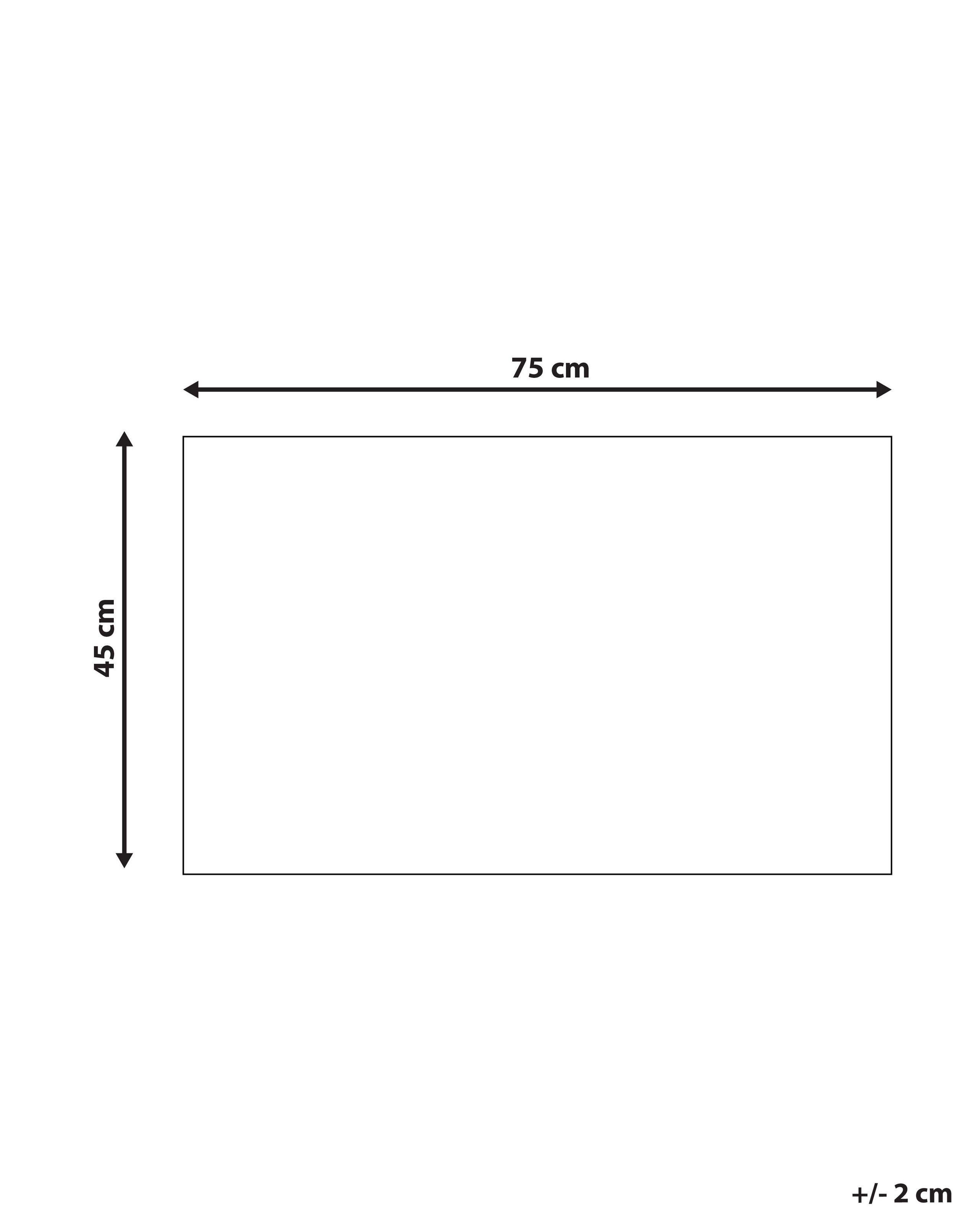 Beliani Fussmatte aus Kokosfasern Klassisch BELUKHA
