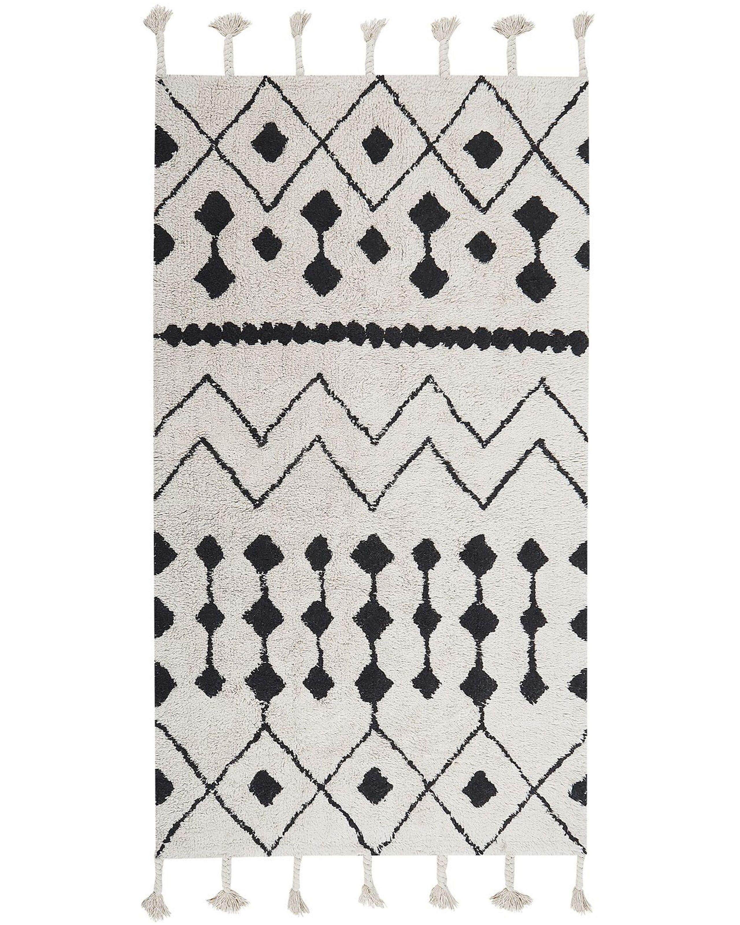 Beliani Teppich aus Baumwolle Boho KHEMISSET
