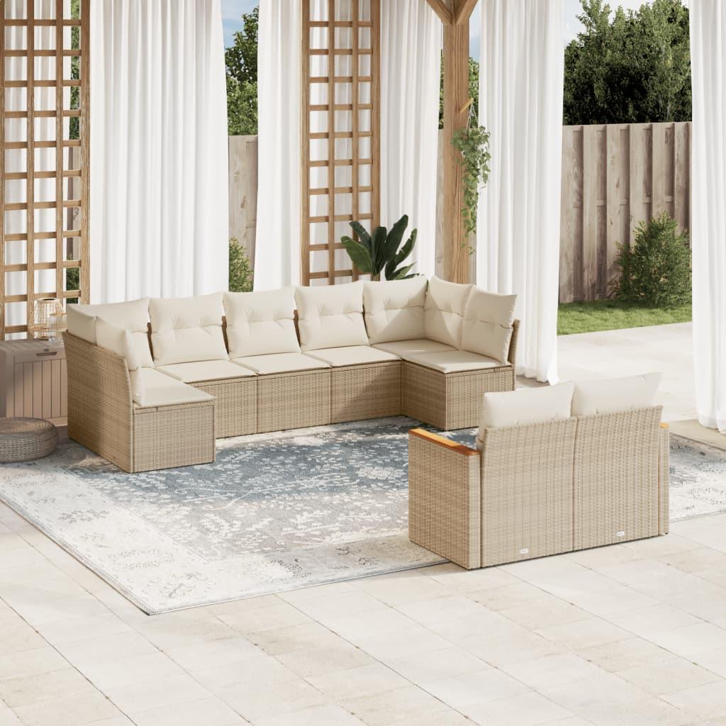 VidaXL Garten sofagarnitur poly-rattan