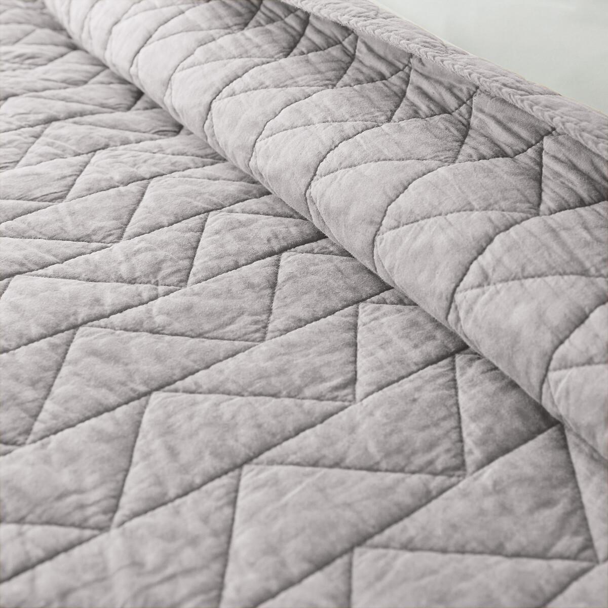 La Redoute Intérieurs Gesteppte Tagesdecke Scenario mit Zickzack-Muster