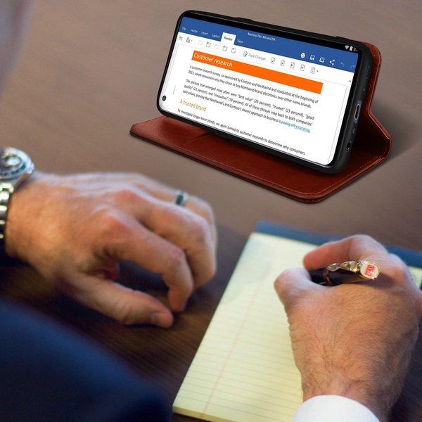 Avizar Bookcover OnePlus Nord N10 5G Braun