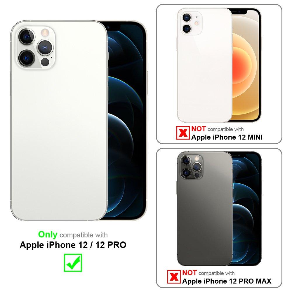 Cadorabo Vollbild Display-Schutzglas für Apple iPhone 12 12 PRO - Schutzfolie