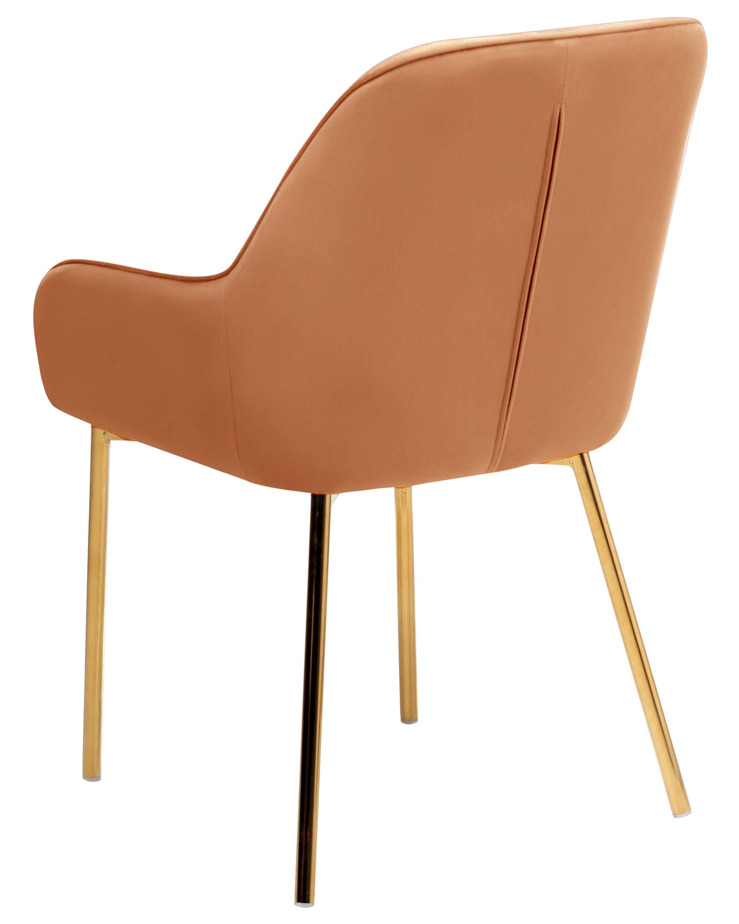 Beliani Esszimmerstuhl 2er Set aus Samtstoff Retro LOVERNA