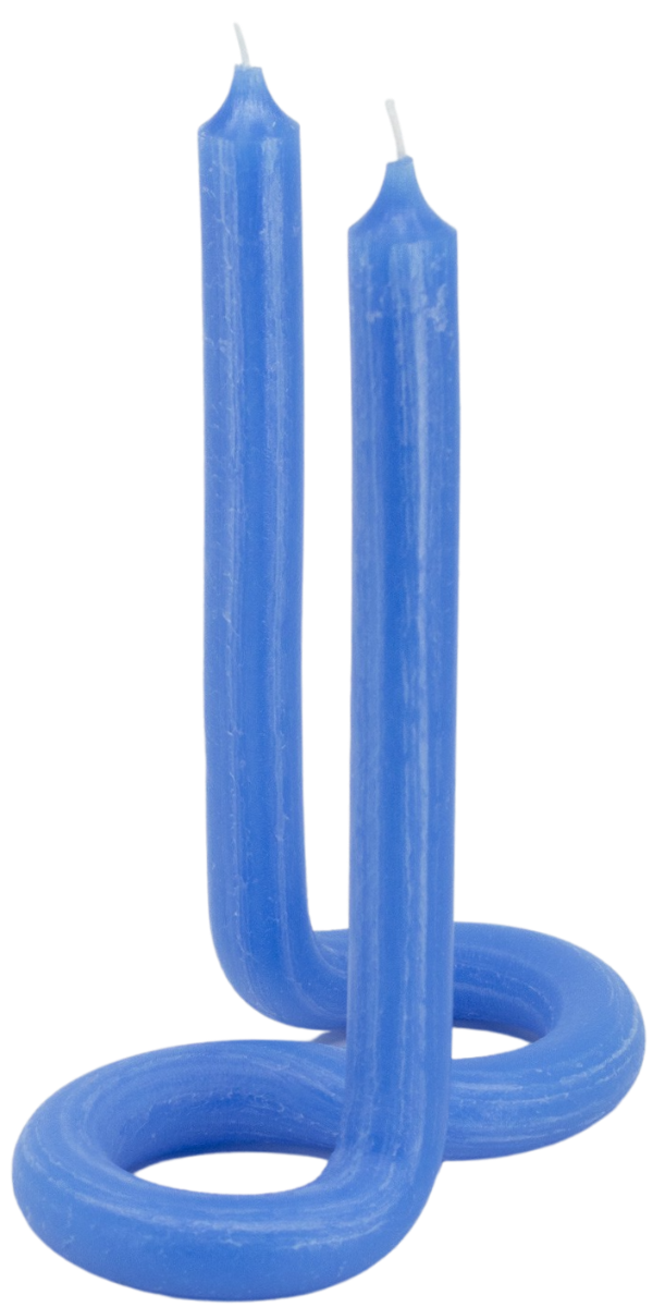 Twist Candles Hellblau