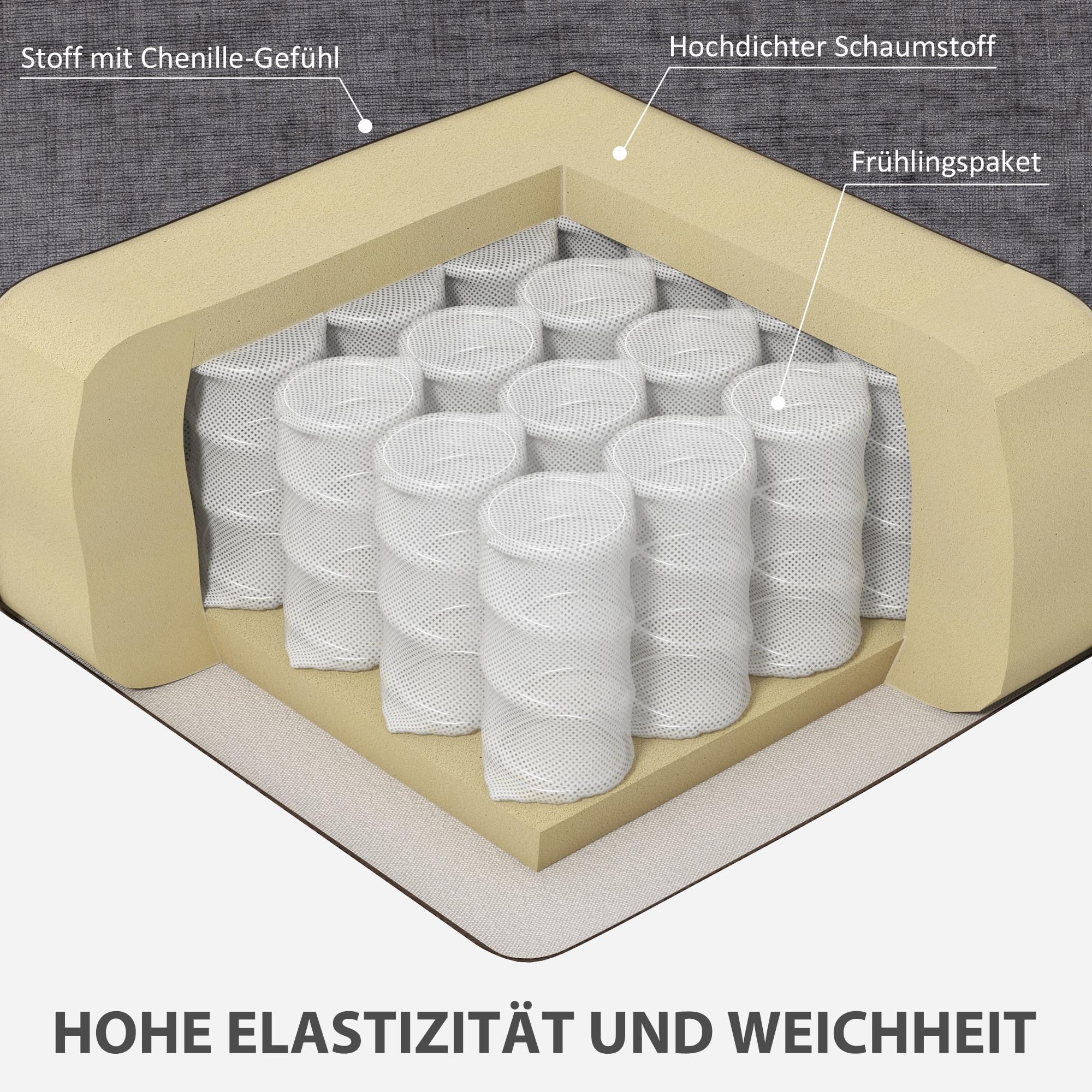 HOMCOM 3-Sitzer-Sofa