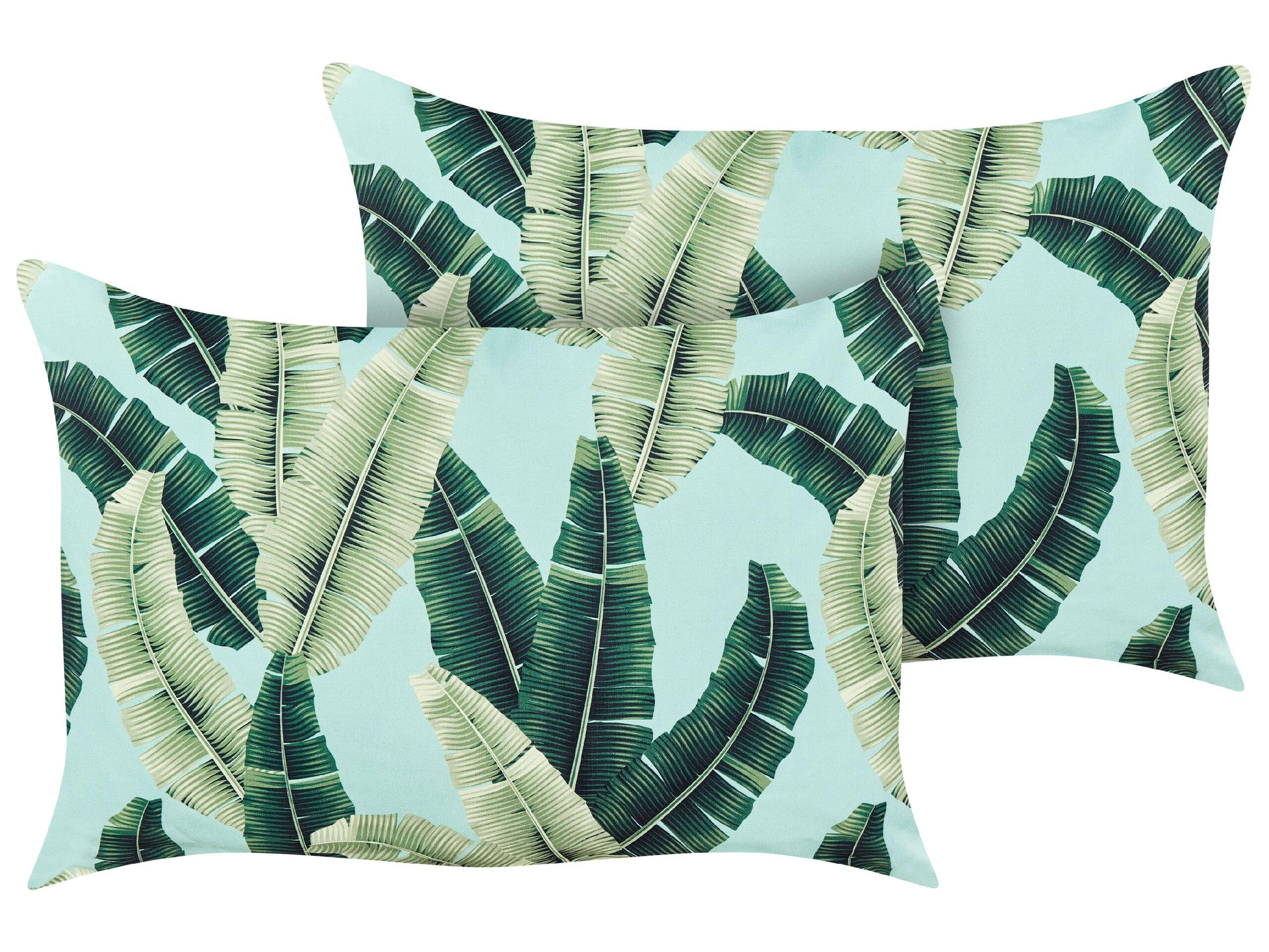 Beliani Gartenkissen 2er Set aus Polyester Modern BOISSANO