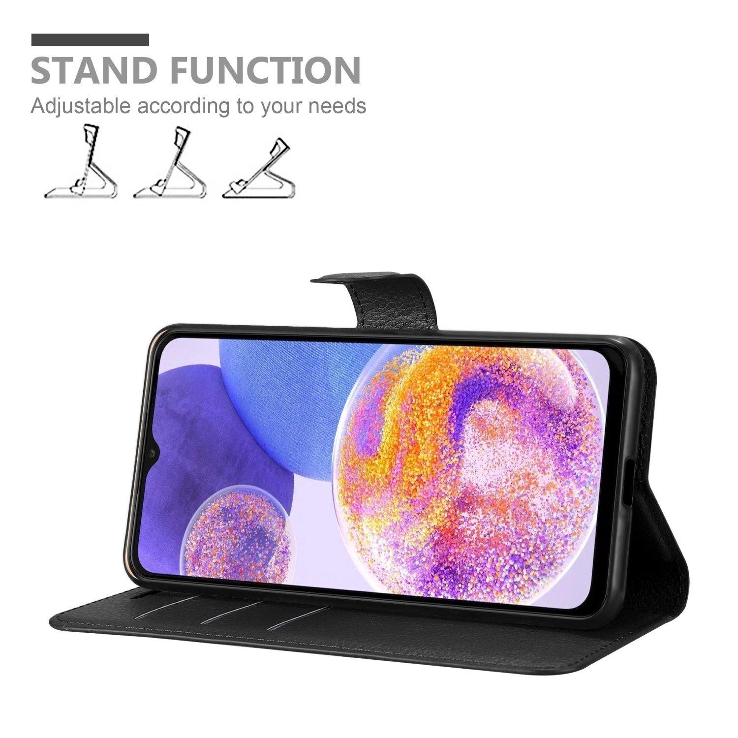 Cadorabo Hülle für Samsung Galaxy A23 4G 5G Standfunktion, Kartenfach