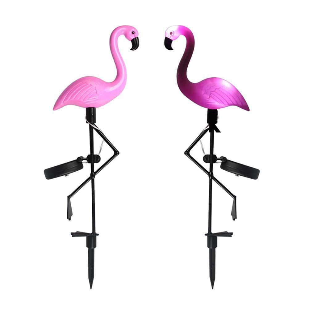 Northio Solarzellenbetriebene Gartenlampen - Flamingo - 3 Stk