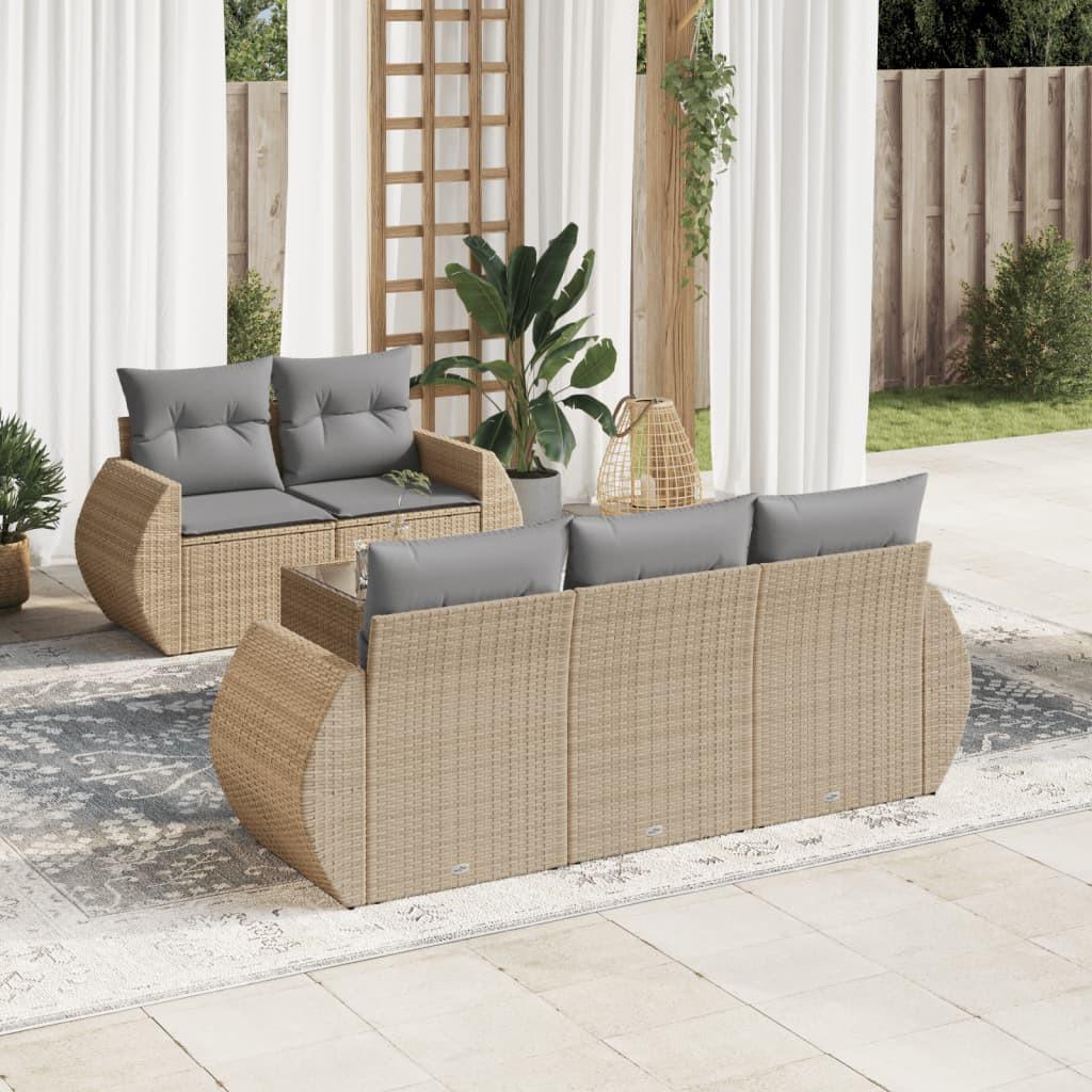 VidaXL Garten sofagarnitur poly-rattan
