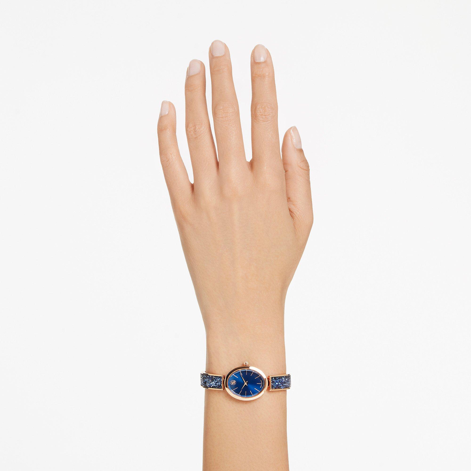 SWAROVSKI Crystal Rock Oval Analoguhr
