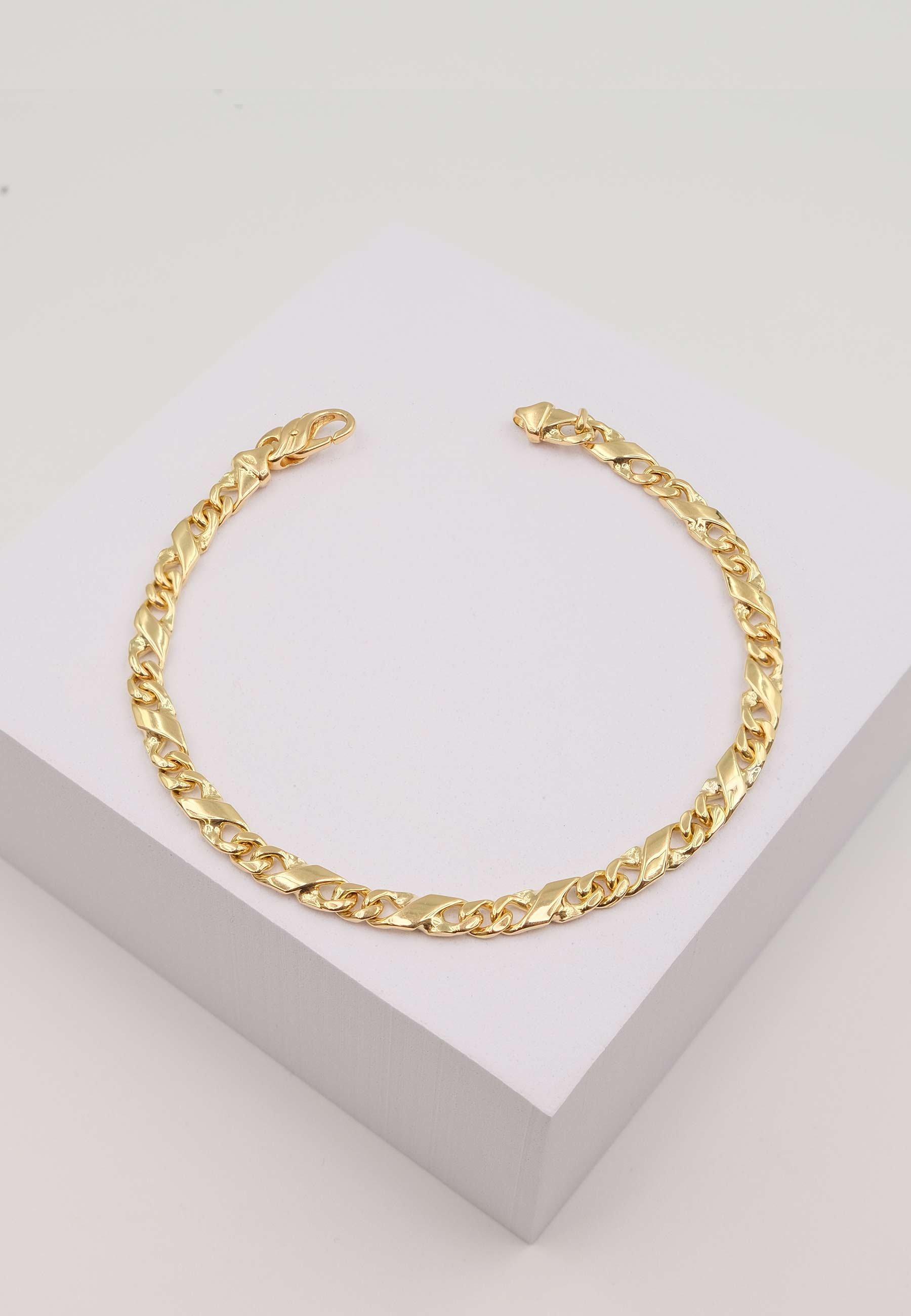 MUAU Schmuck Bracelet Carrera Gelbgold 750 19cm, 5mm