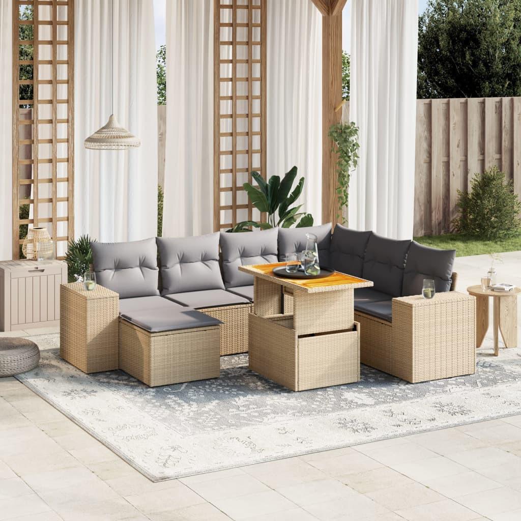 VidaXL Garten sofagarnitur poly-rattan