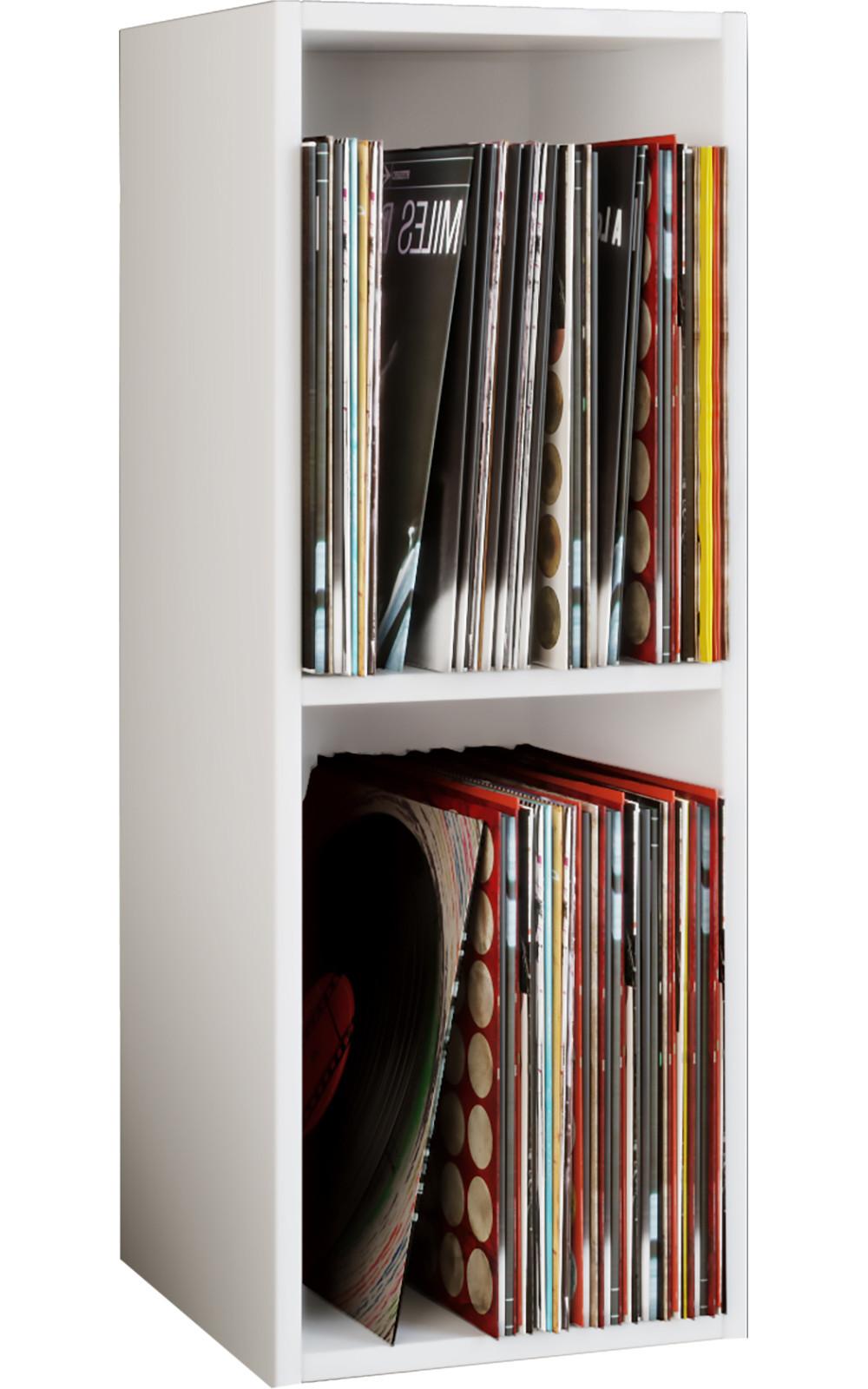VCM Holz Schallplatten LP Stand Regal Archivierung Ständer Aufbewahrung Platto 2fach