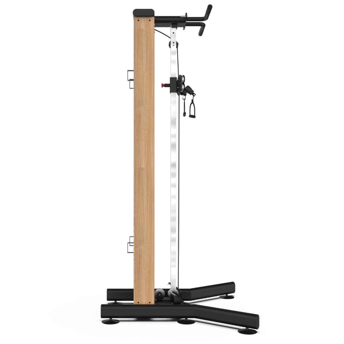 TWHEELS Fitness Seilzugturm aus Eichenholz