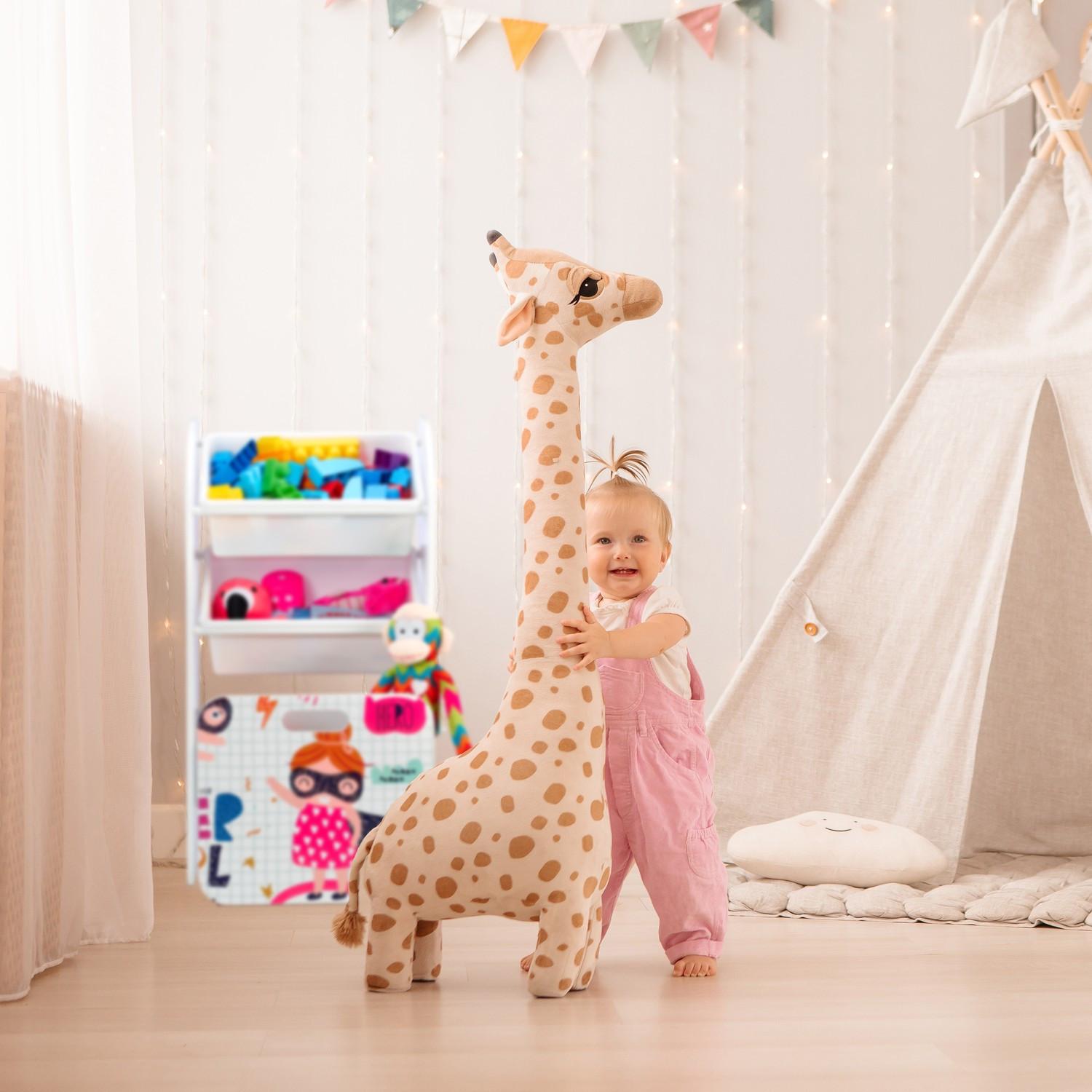 Northix Schmales Kinderregal mit Heldenmotiv