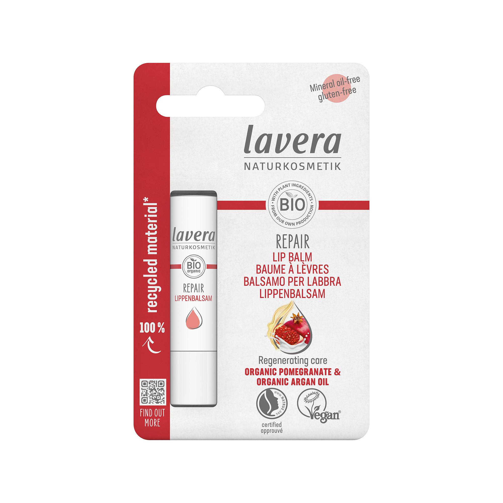 lavera Repair Lippenbalsam Bio-Granatapfel & Bio-Arganöl
