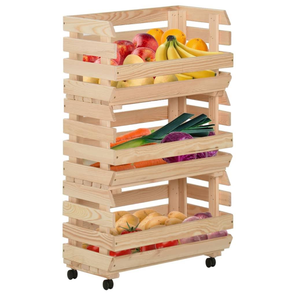 VidaXL Obstwagen kiefernholz