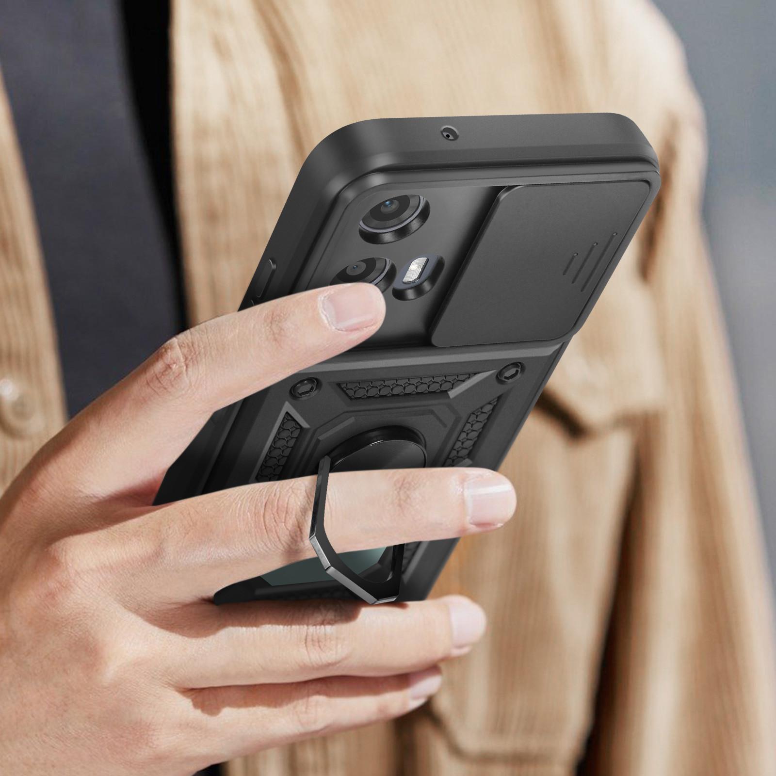 Avizar Ringhülle Motorola Moto G34 Schwarz