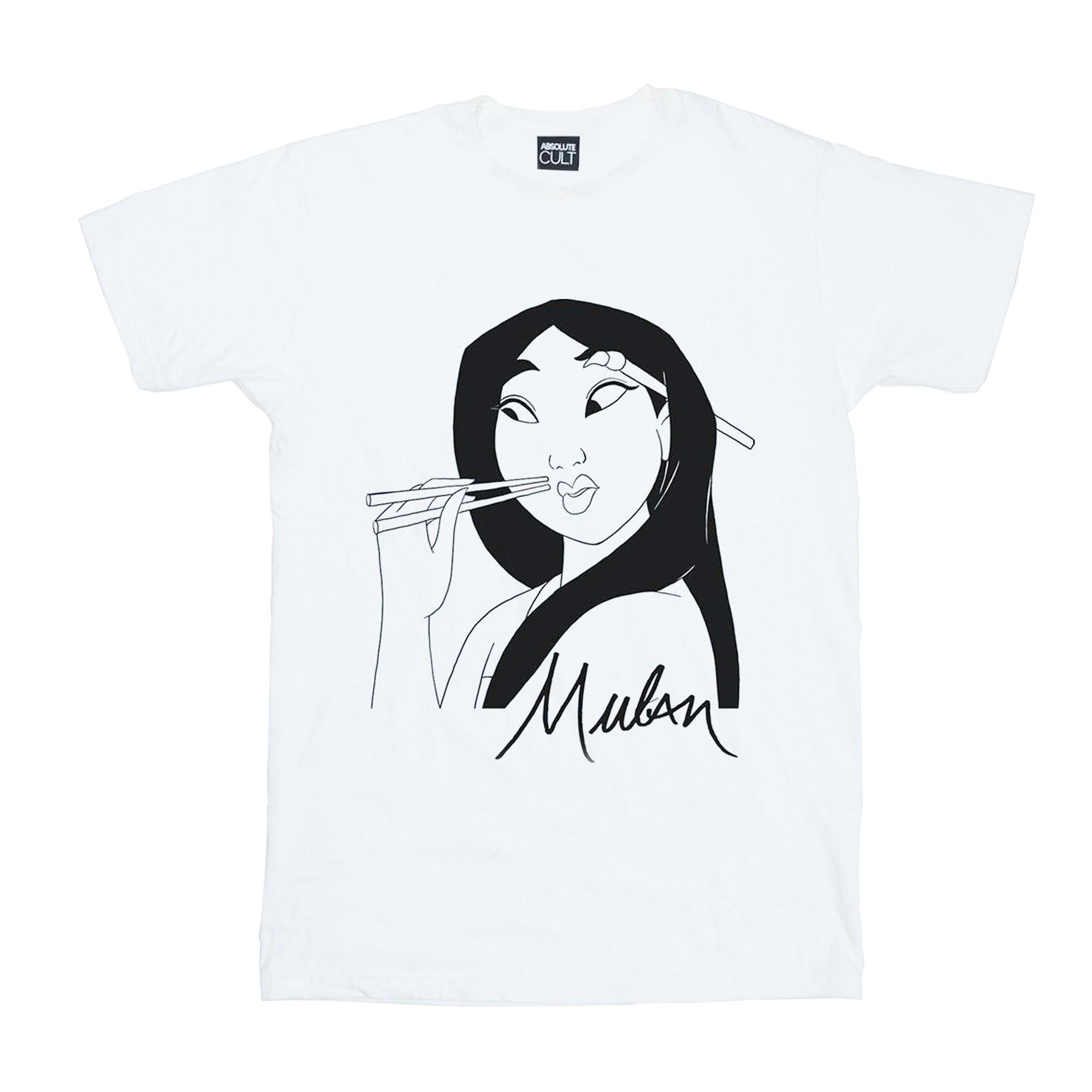 Disney Mulan Essstäbchen Print T-Shirt