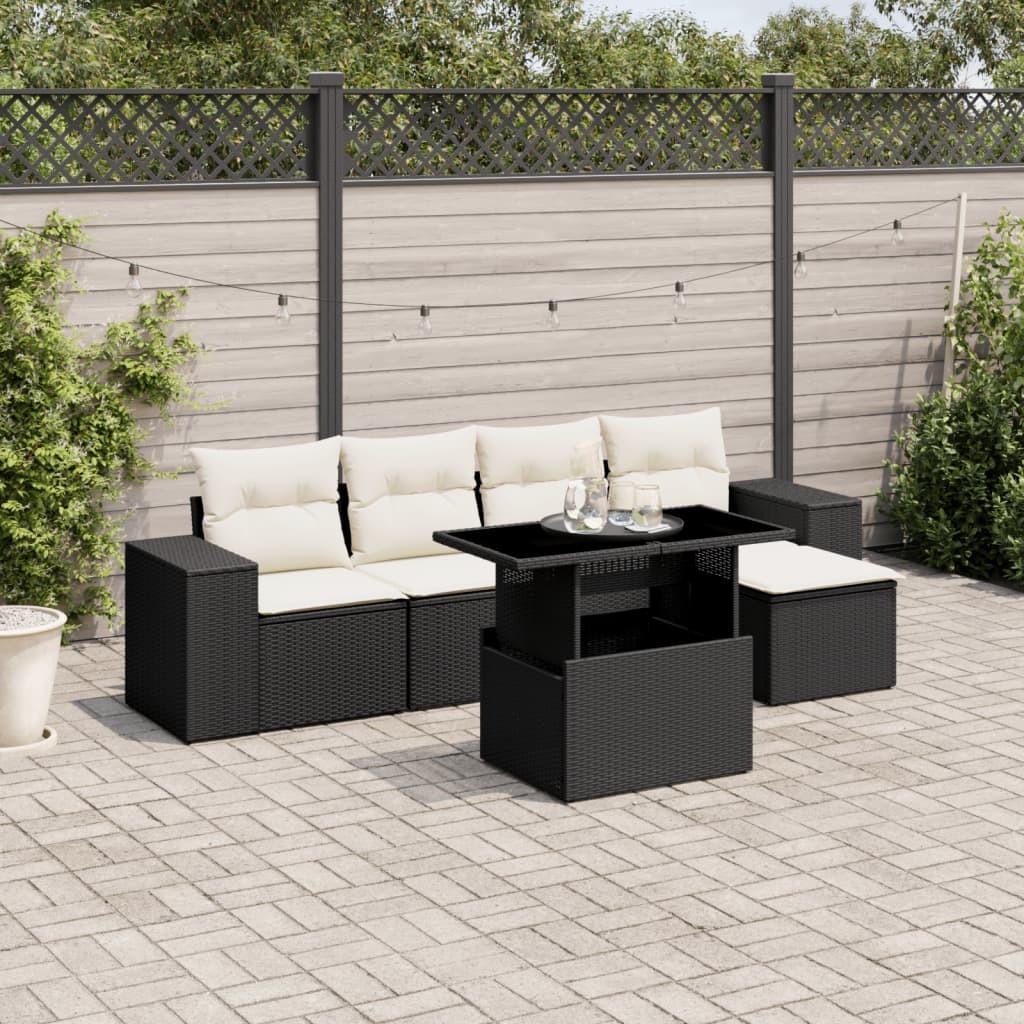 VidaXL Garten sofagarnitur poly-rattan