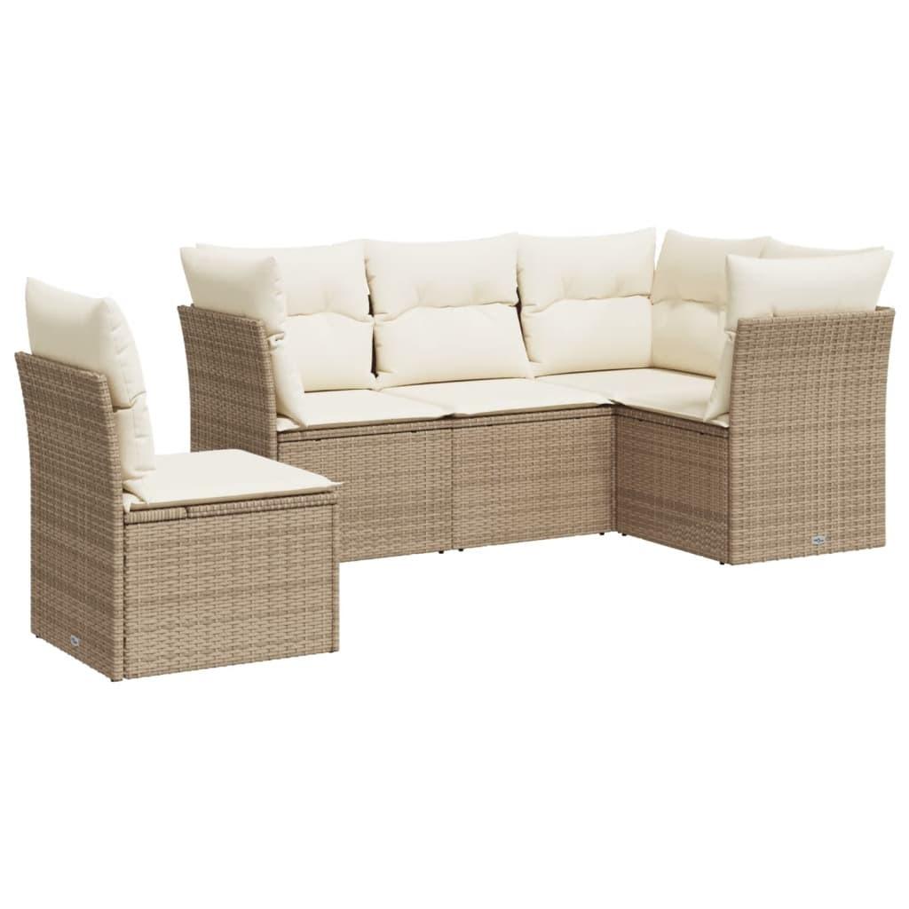 VidaXL Garten sofagarnitur poly-rattan