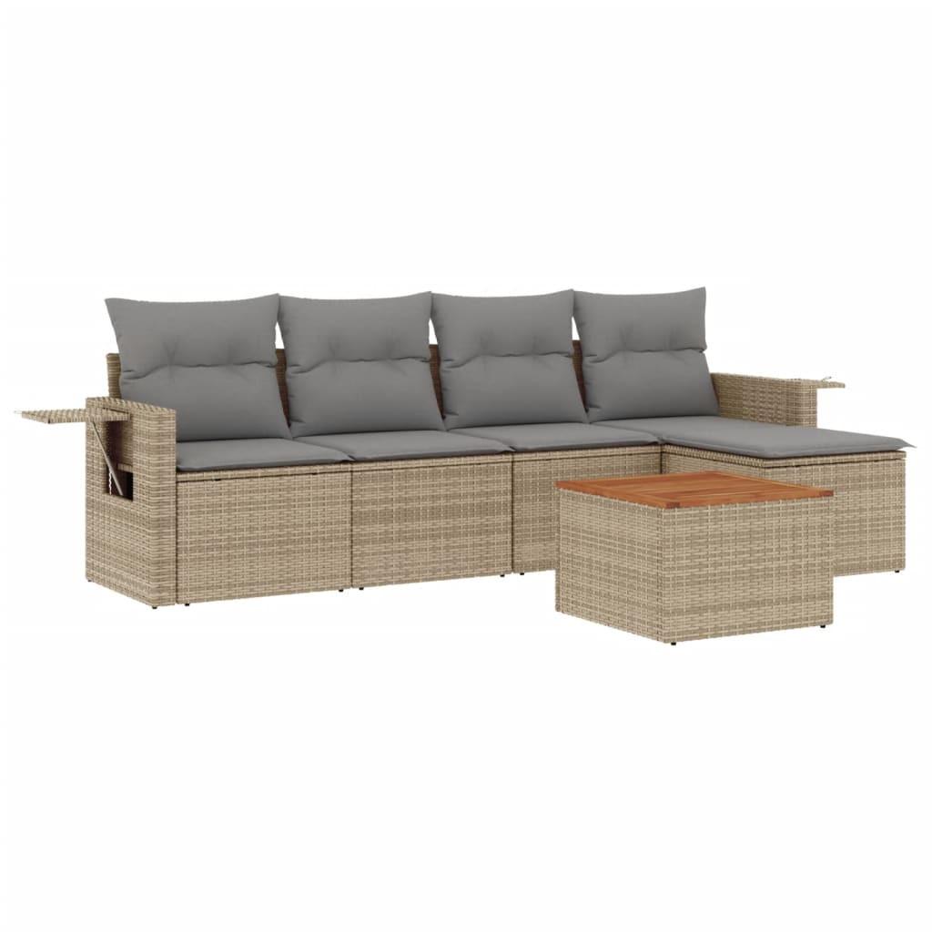 VidaXL Garten sofagarnitur poly-rattan