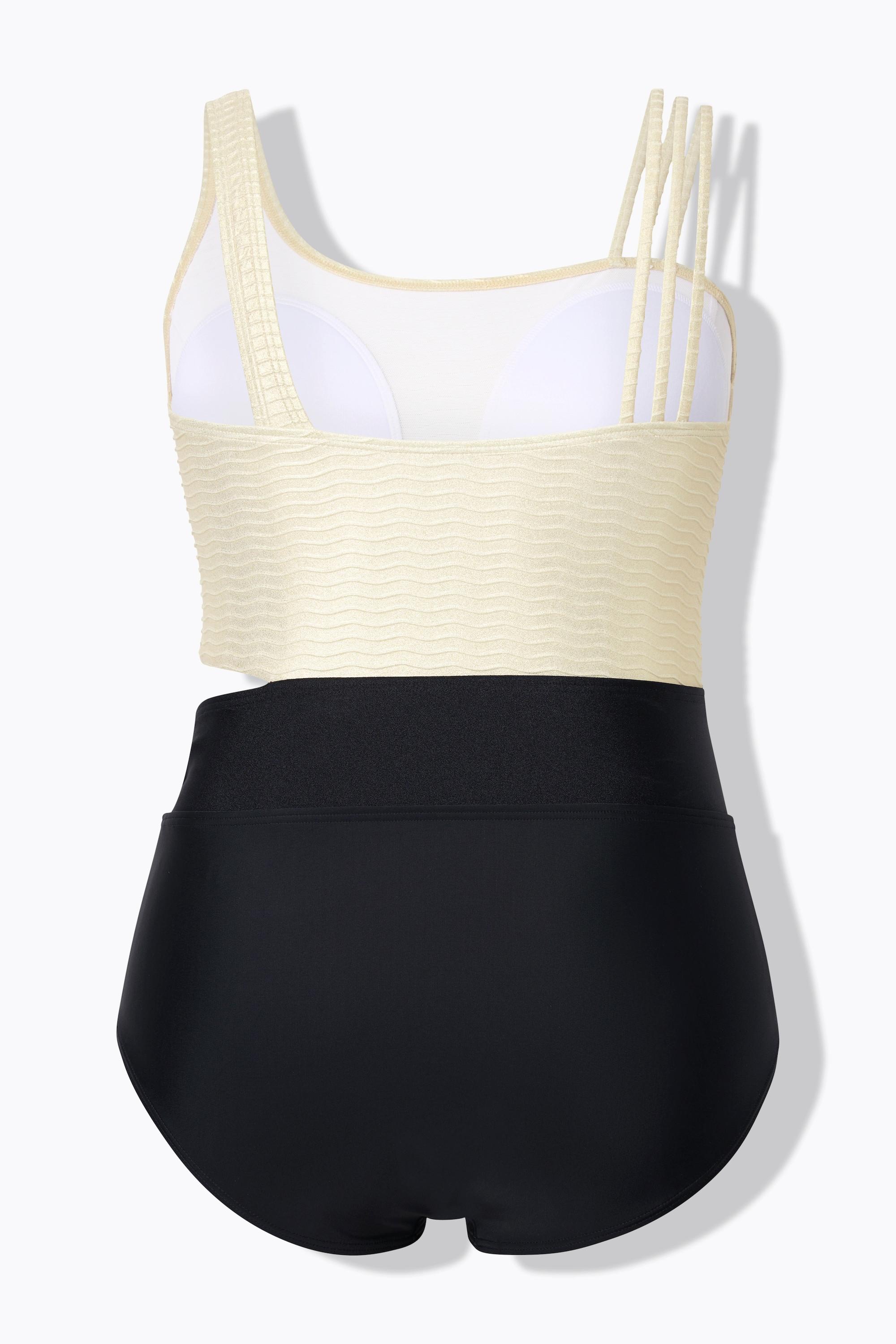Ulla Popken Badeanzug, Softcups, Cut-Out