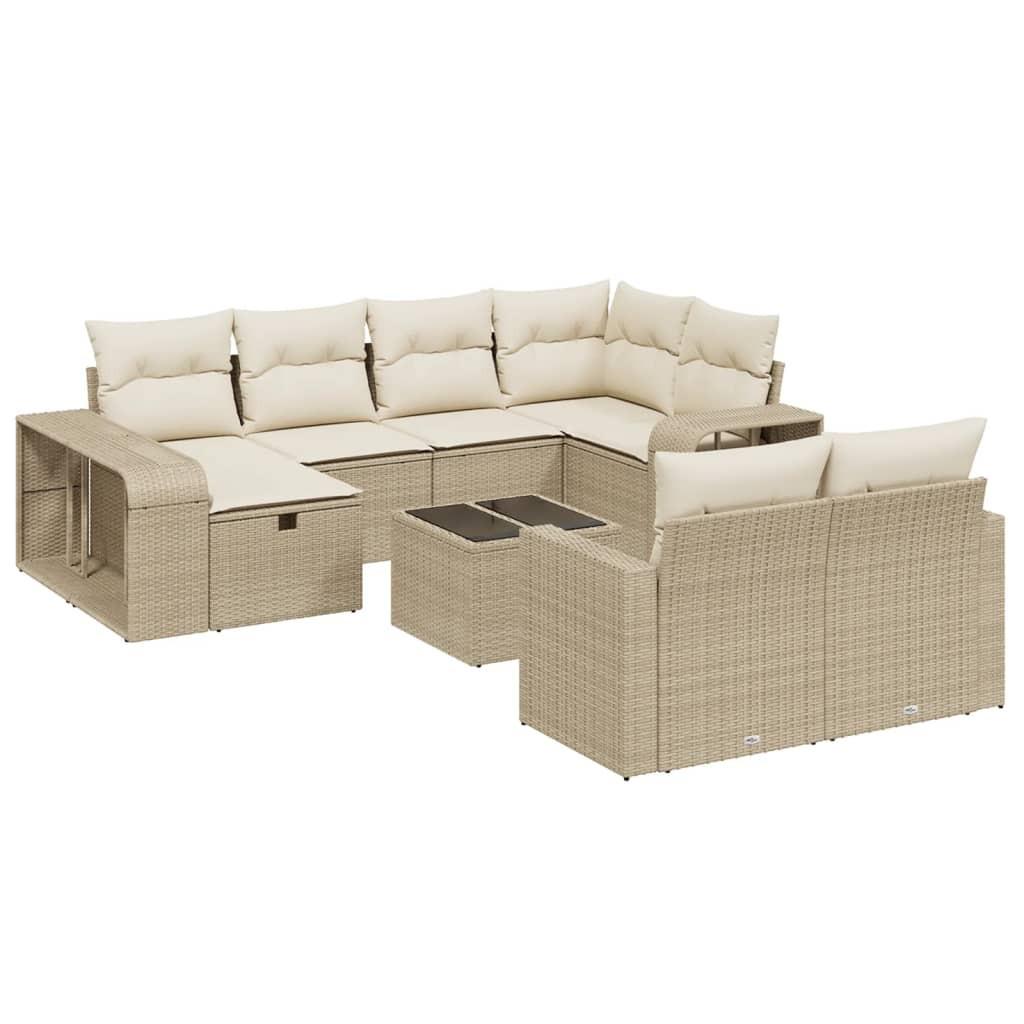 VidaXL Garten sofagarnitur poly-rattan