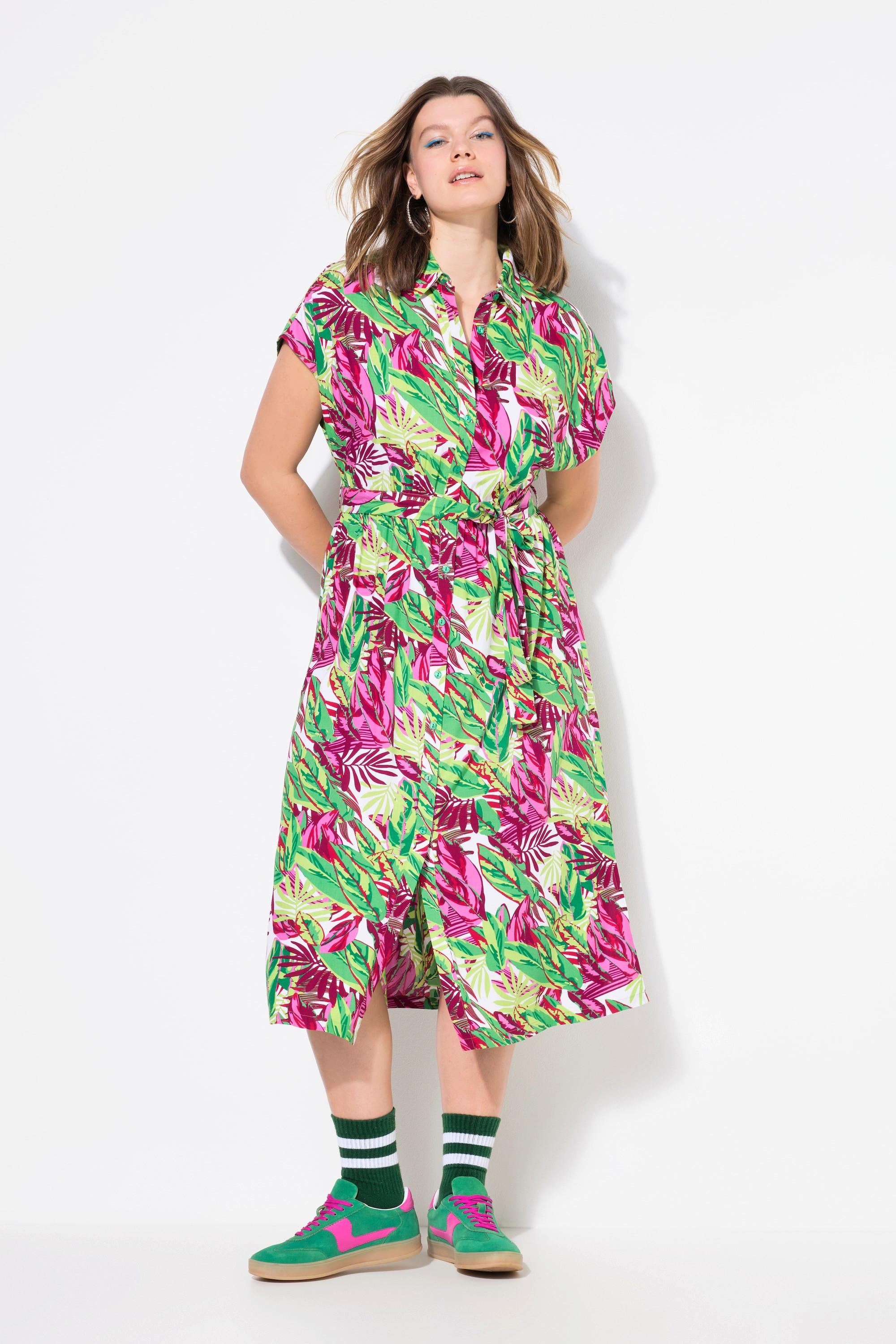 Studio Untold Oversized Maxikleid mit Jungle-Print