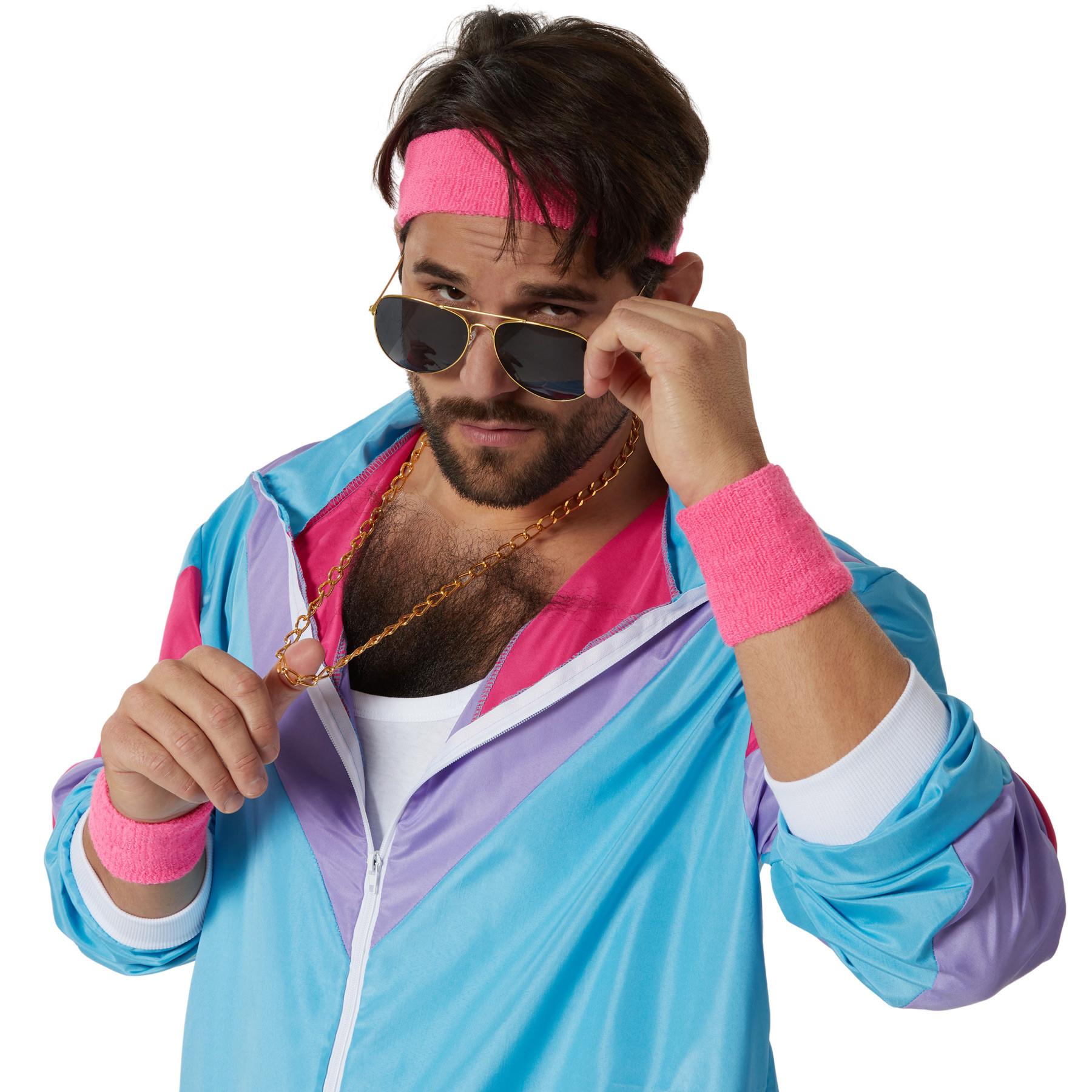 Tectake kostüm Retro 80er 90er Jahre Jogginganzug Set