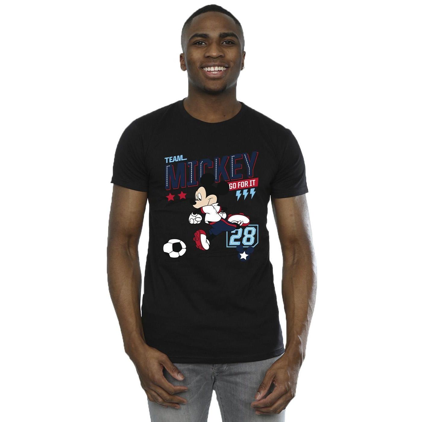 Disney Team Football T-Shirt mit Mickey Mouse Print