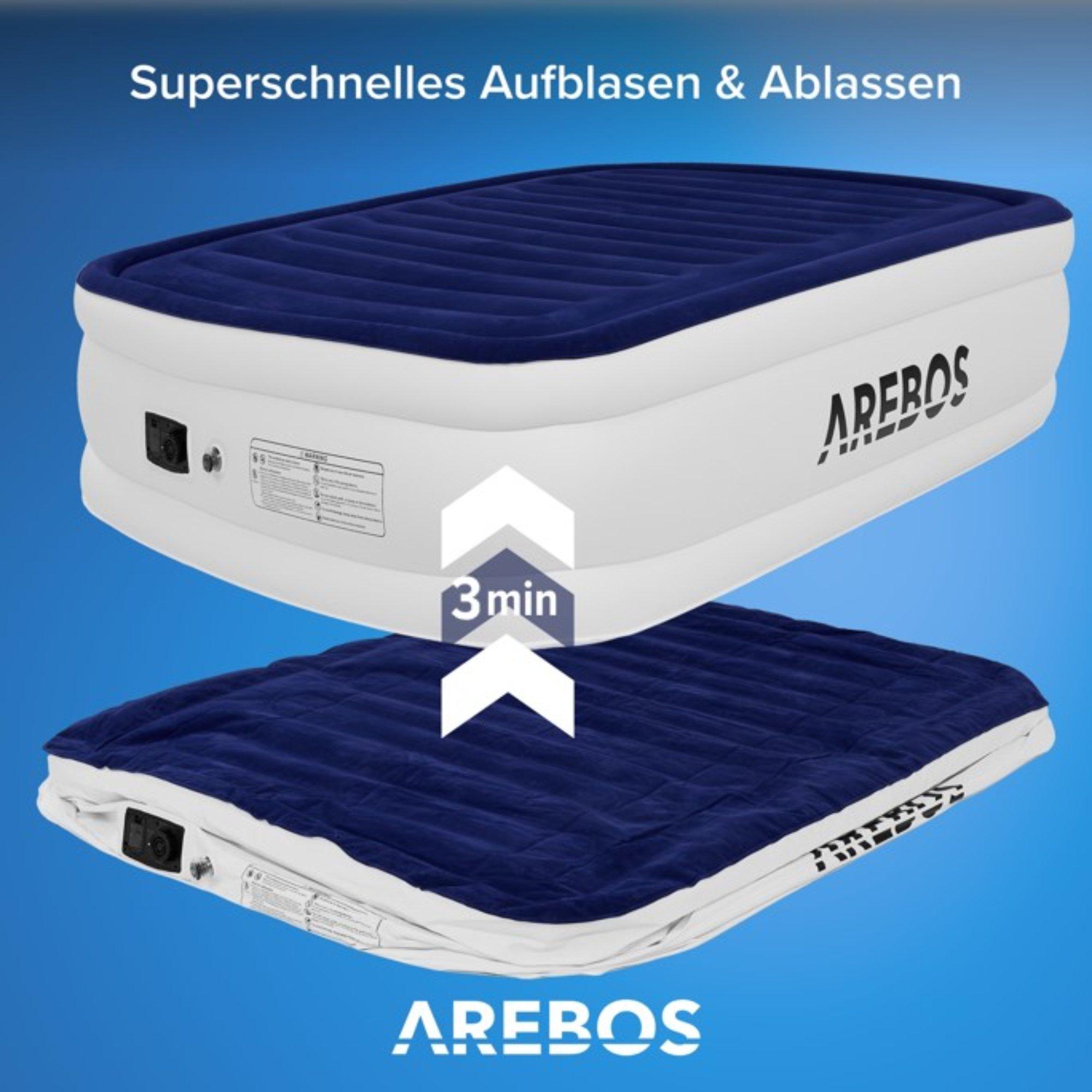 Arebos Luftmatratze selbstaufblasend Gästebett Bett Matratze Luftbett mit Pumpe