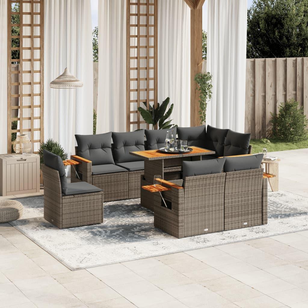 VidaXL Garten sofagarnitur poly-rattan