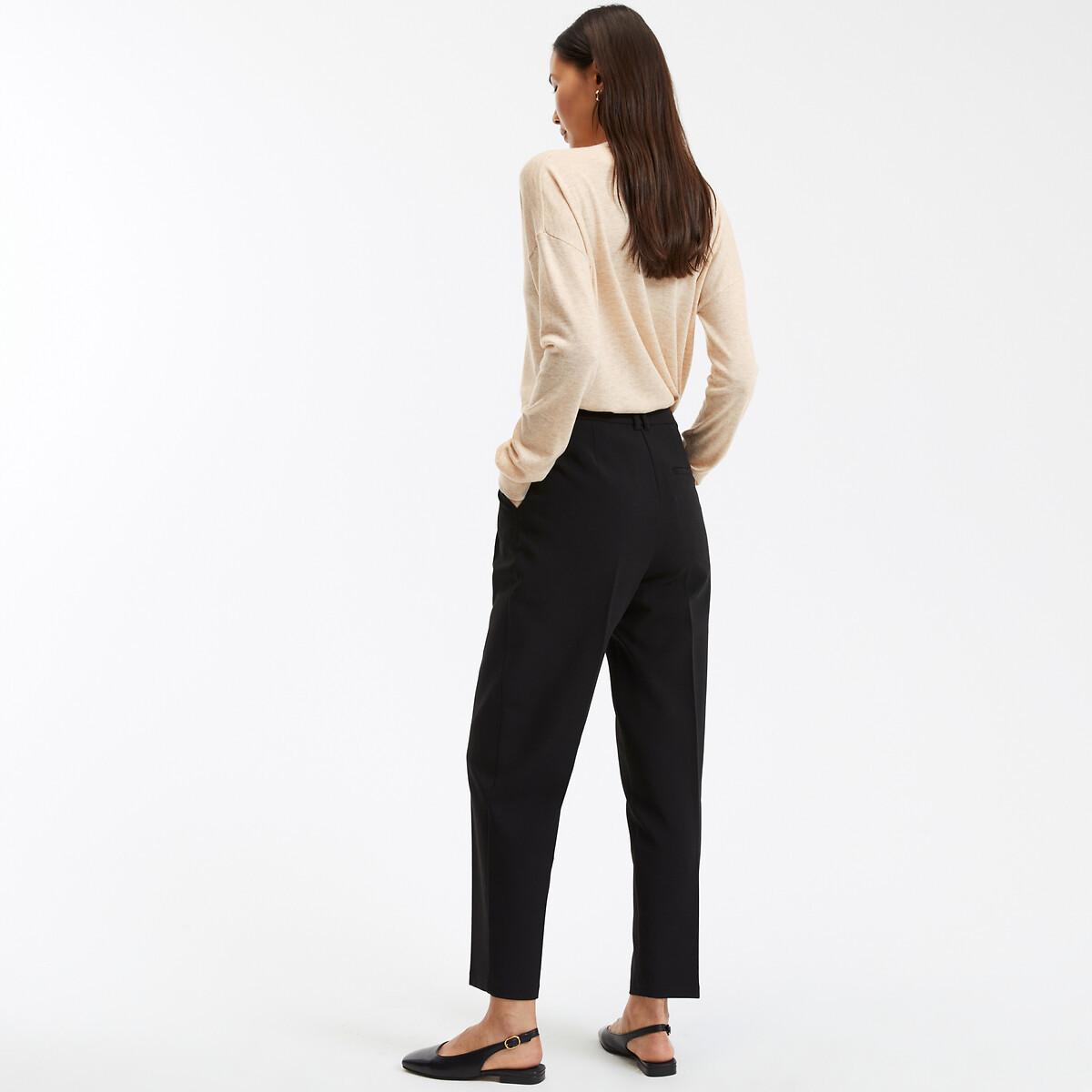 La Redoute Collections Slim-Hose mit Bundfalten