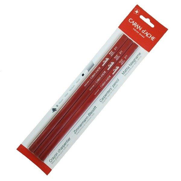 Caran d'Ache CARAN D'ACHE Bleistift Zimmermann 25cm 211.372 rot 3 Stück