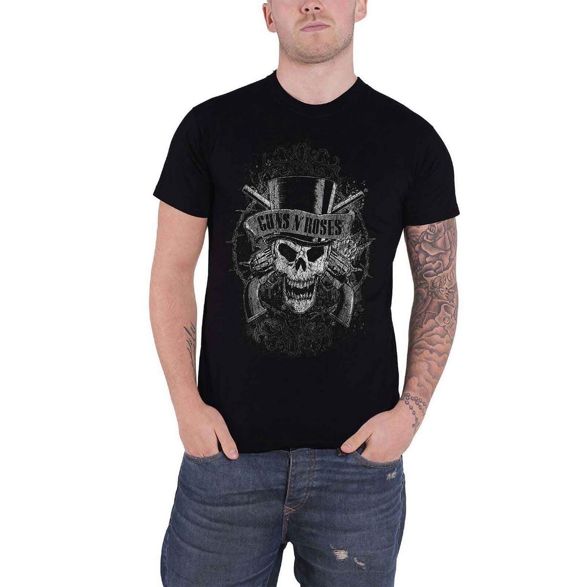 Guns N Roses Faded Skull T-Shirt