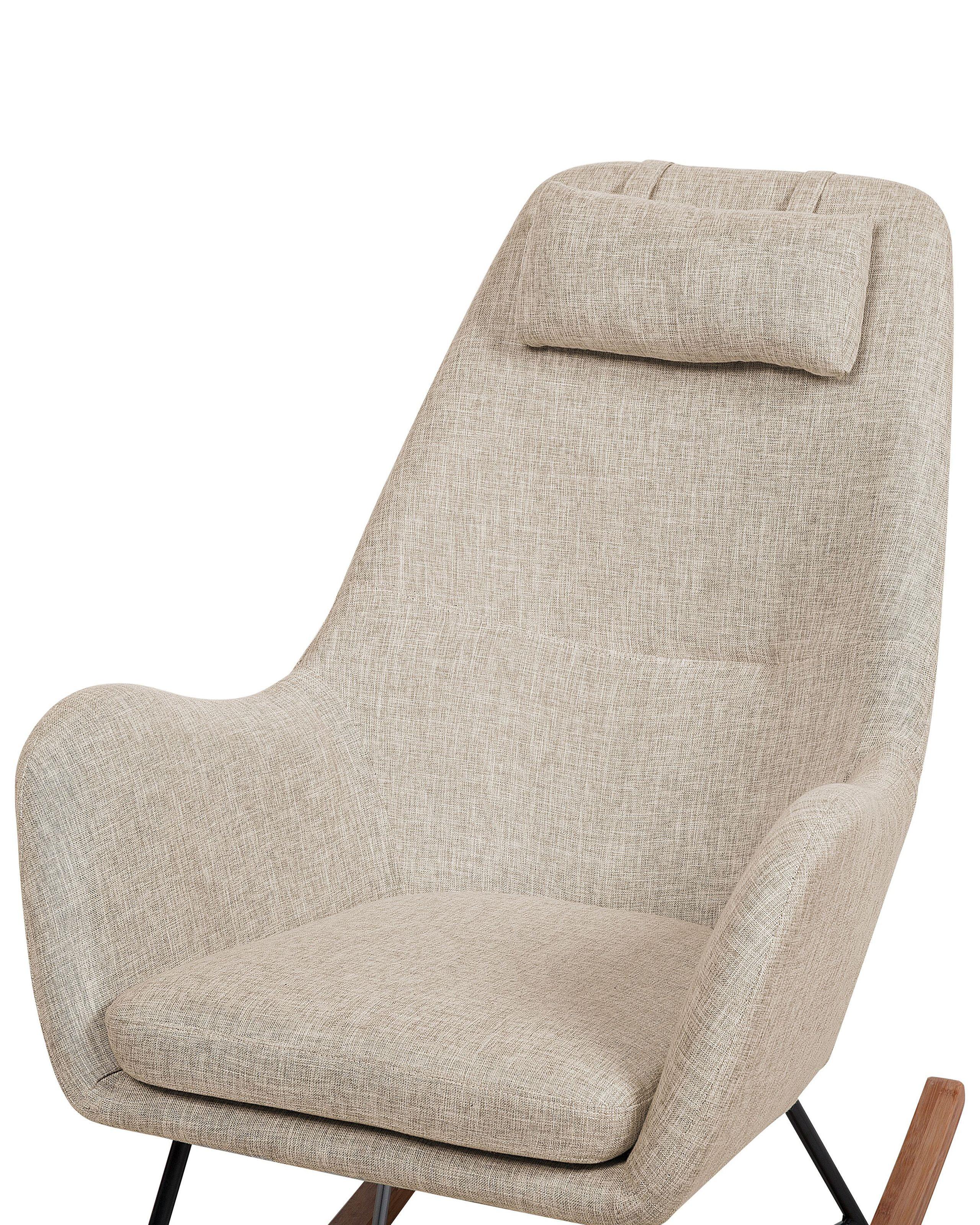 Beliani Schaukelsessel aus Polyester Retro ARRIE