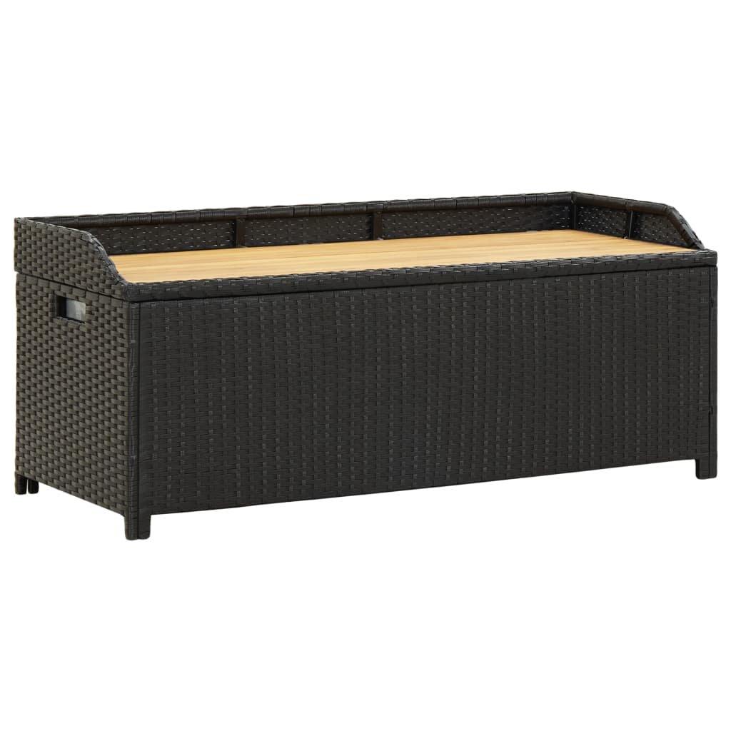 VidaXL Aufbewahrungsbank poly-rattan