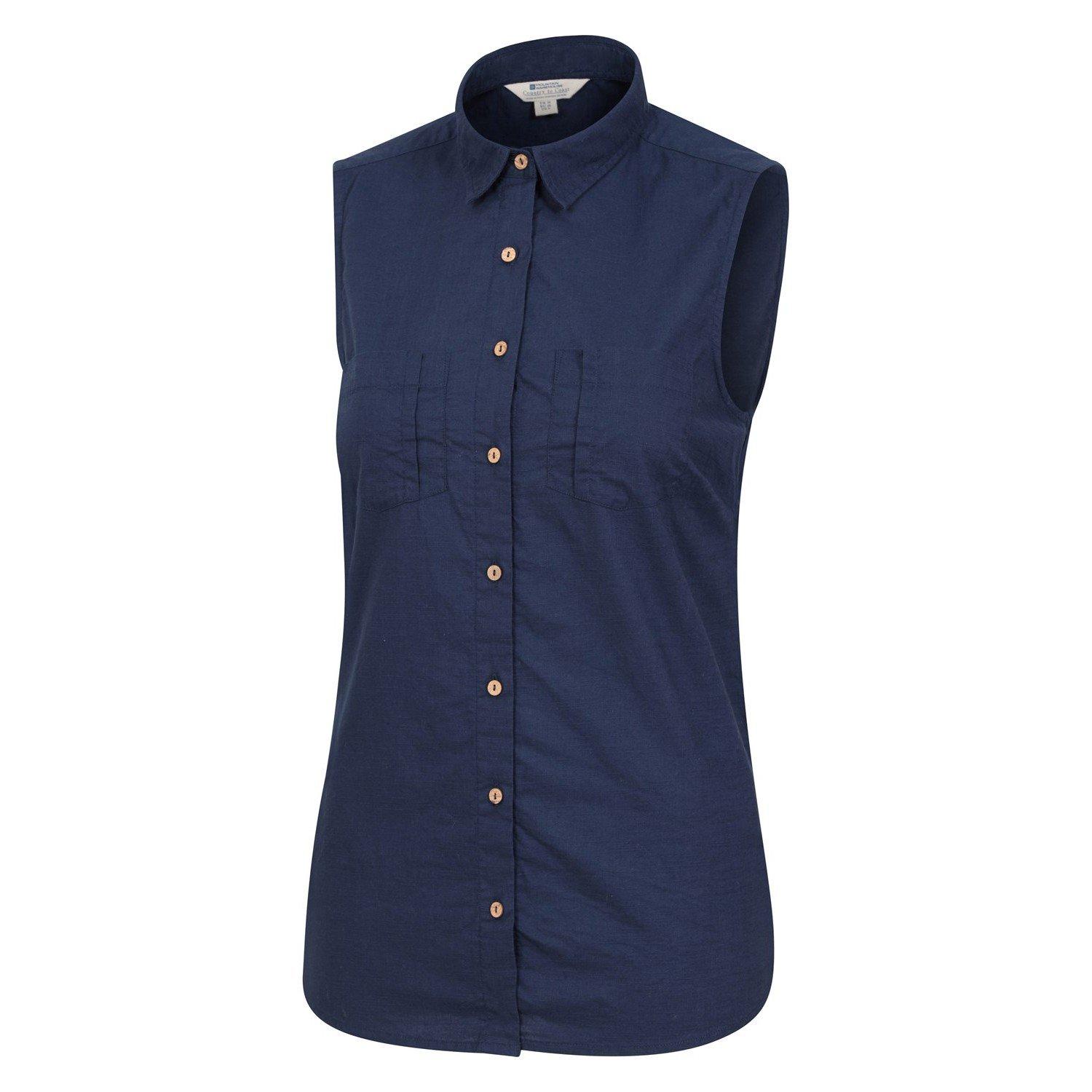 Mountain Warehouse Ärmelloses Hemd mit Button-Down-Kragen