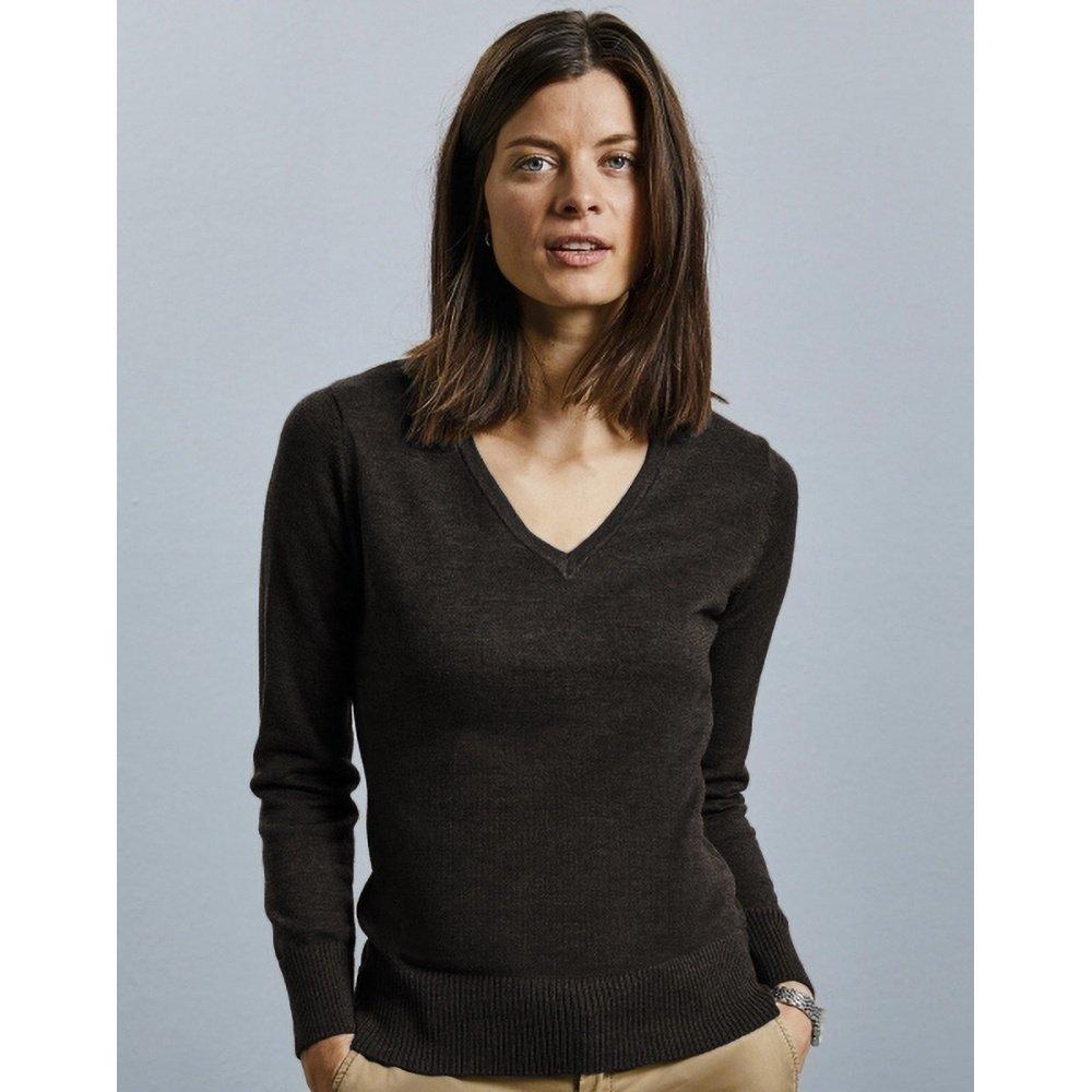 Russell Collection Strickpullover mit VAusschnitt