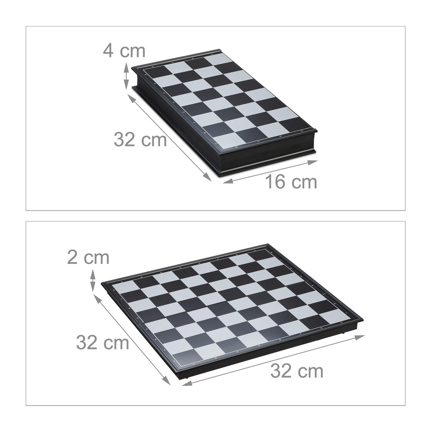 B2X 3-in-1 magnetisches Schachspiel