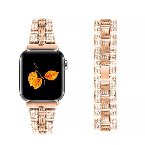 Cover-Discount Apple Watch 44/45/46/49mm - Edelstahl Mit Strass Armband