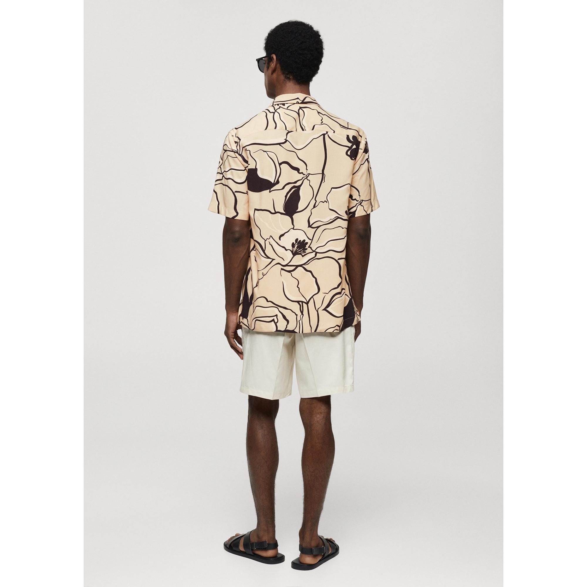 Mango Man Kurzarm Print Regular Fit T-Shirt