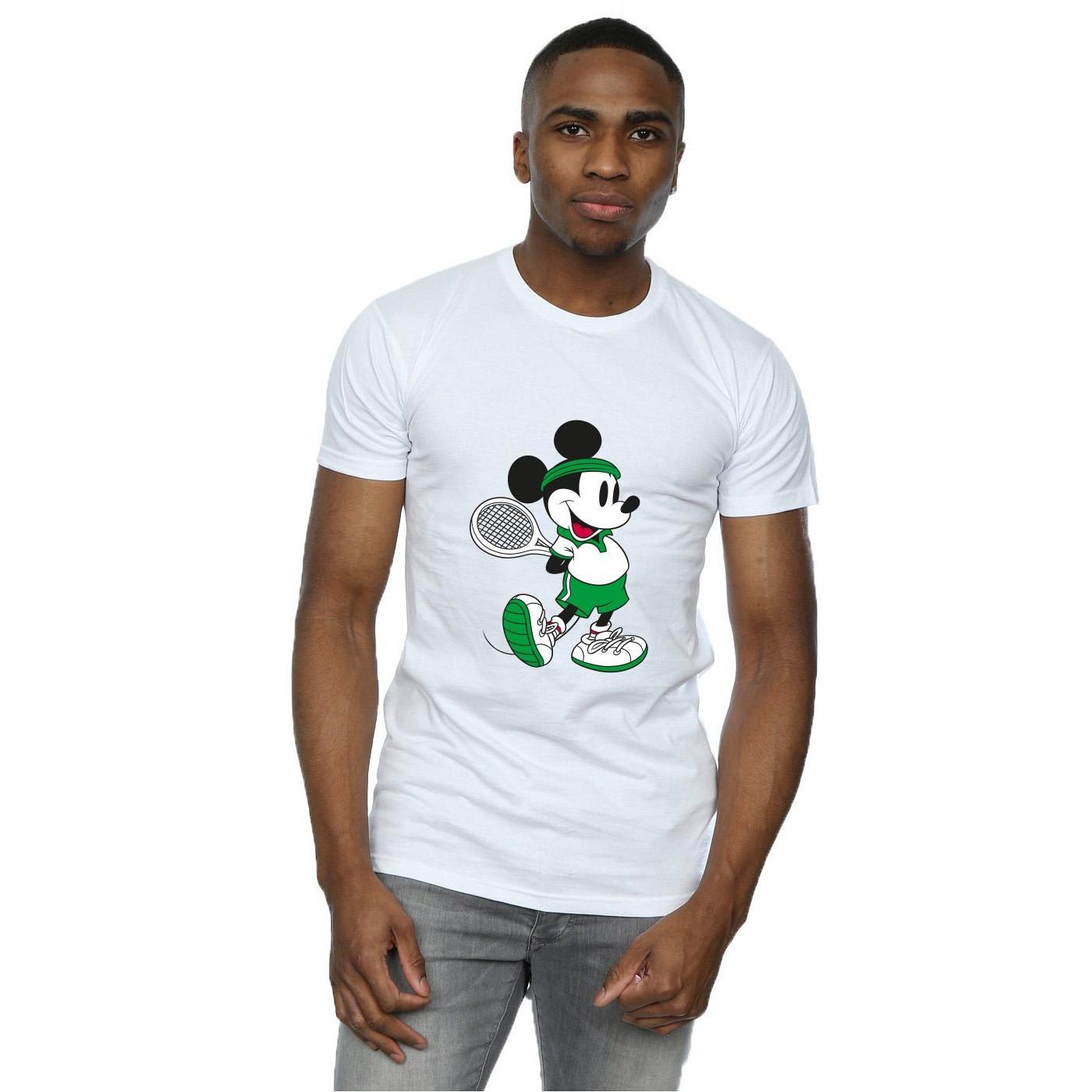 Disney Mickey Mouse Tennis Print T-Shirt Regular Fit