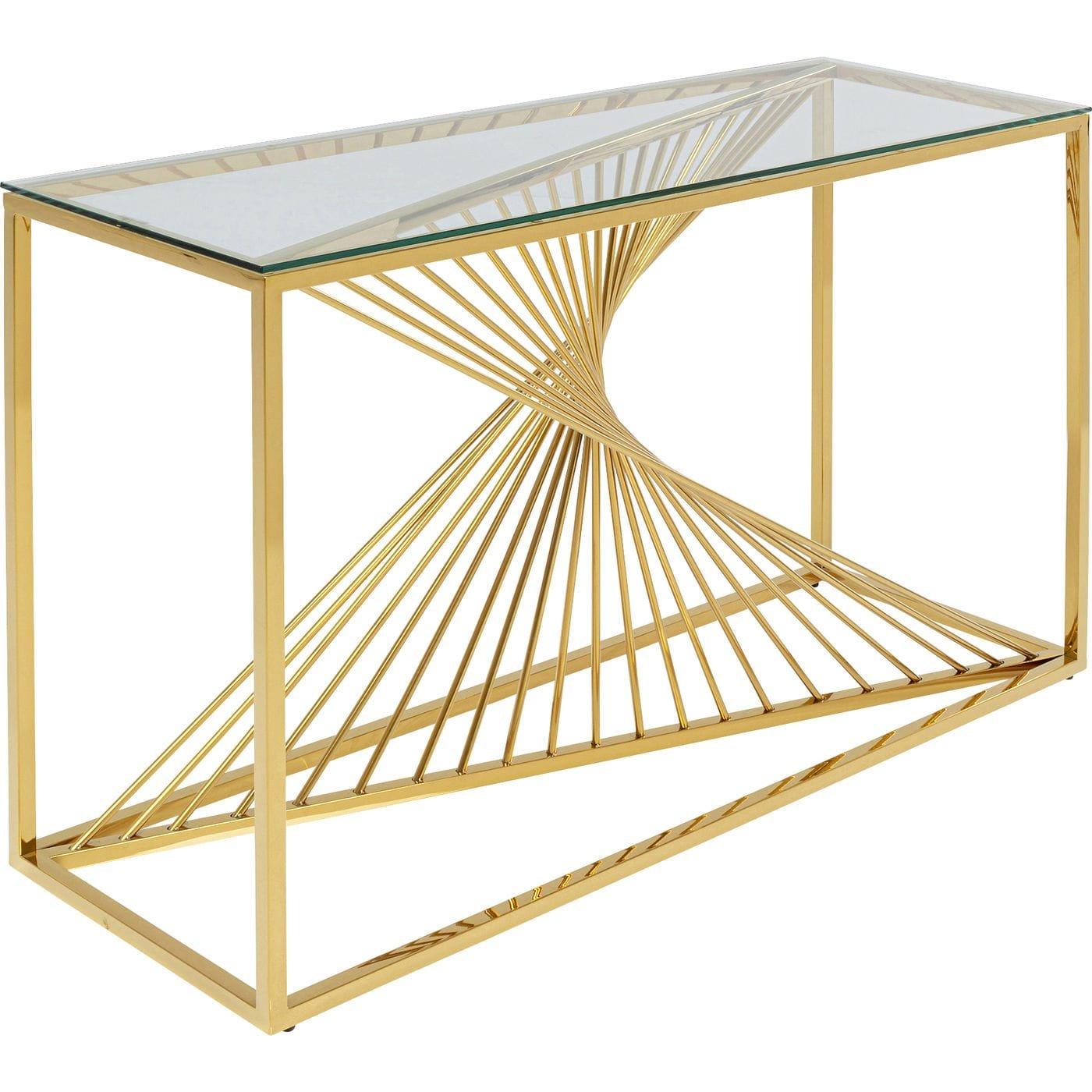 KARE Design Konsole Laser gold 120x40